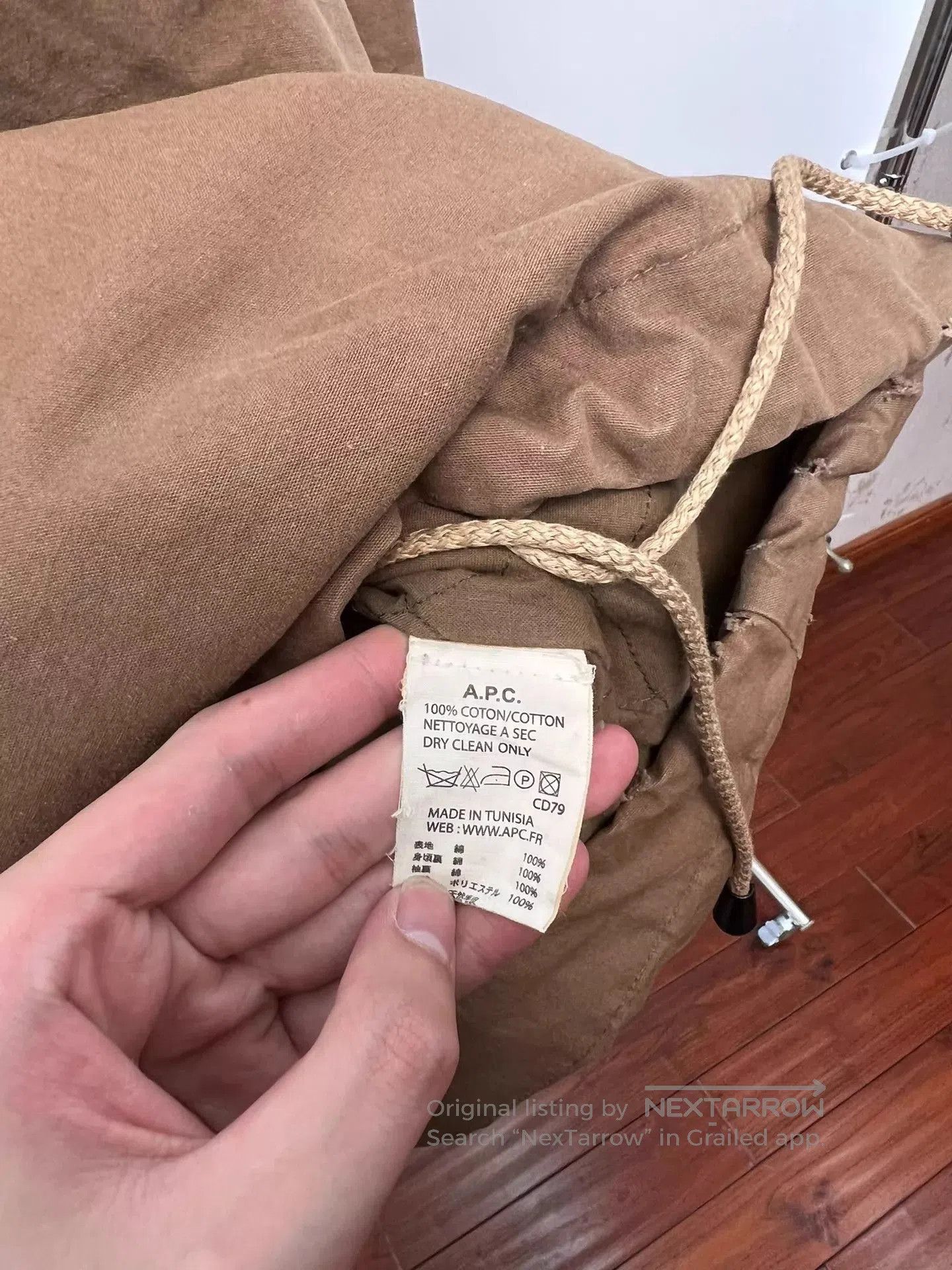 A.P.C. Brown Faux Fur Hooded Parka Jacket. Size US XS / EU 42 / 0 - 9 Thumbnail