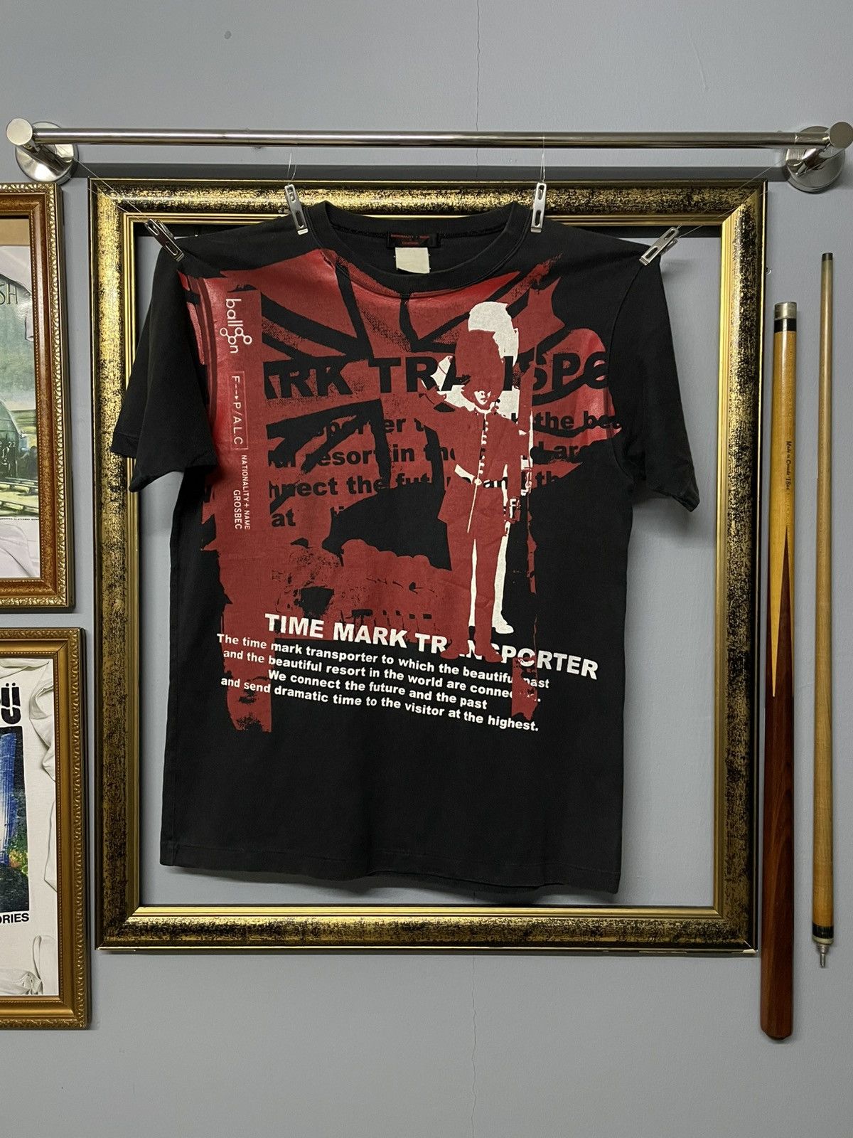 Japanese Brand Vintage 90s Japan NationalityName Grosgec Patriotic Punk Tee Size US S / EU 44-46 / 1 - 1 Thumbnail