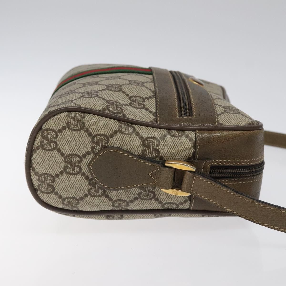 Gucci GUCCI GG Supreme Web Sherry Line Shoulder Bag Pvc Beige 56 Size ONE SIZE - 4 Thumbnail