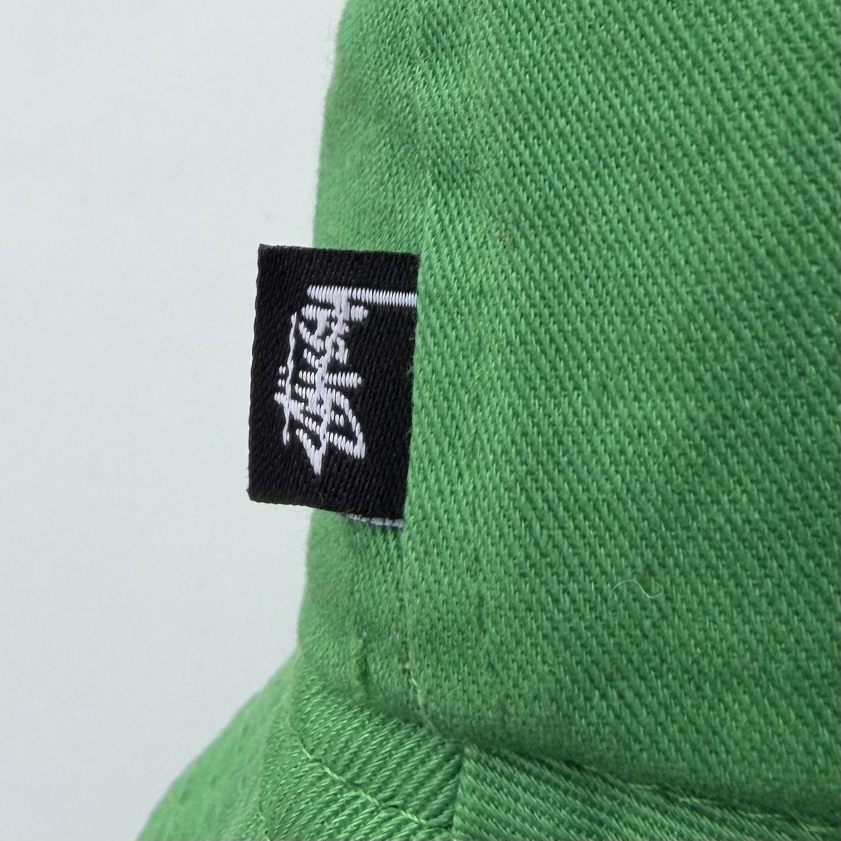 Stussy Stussy Big Stock Embroidery Logo Bucket Hat Green Size ONE SIZE - 6 Thumbnail