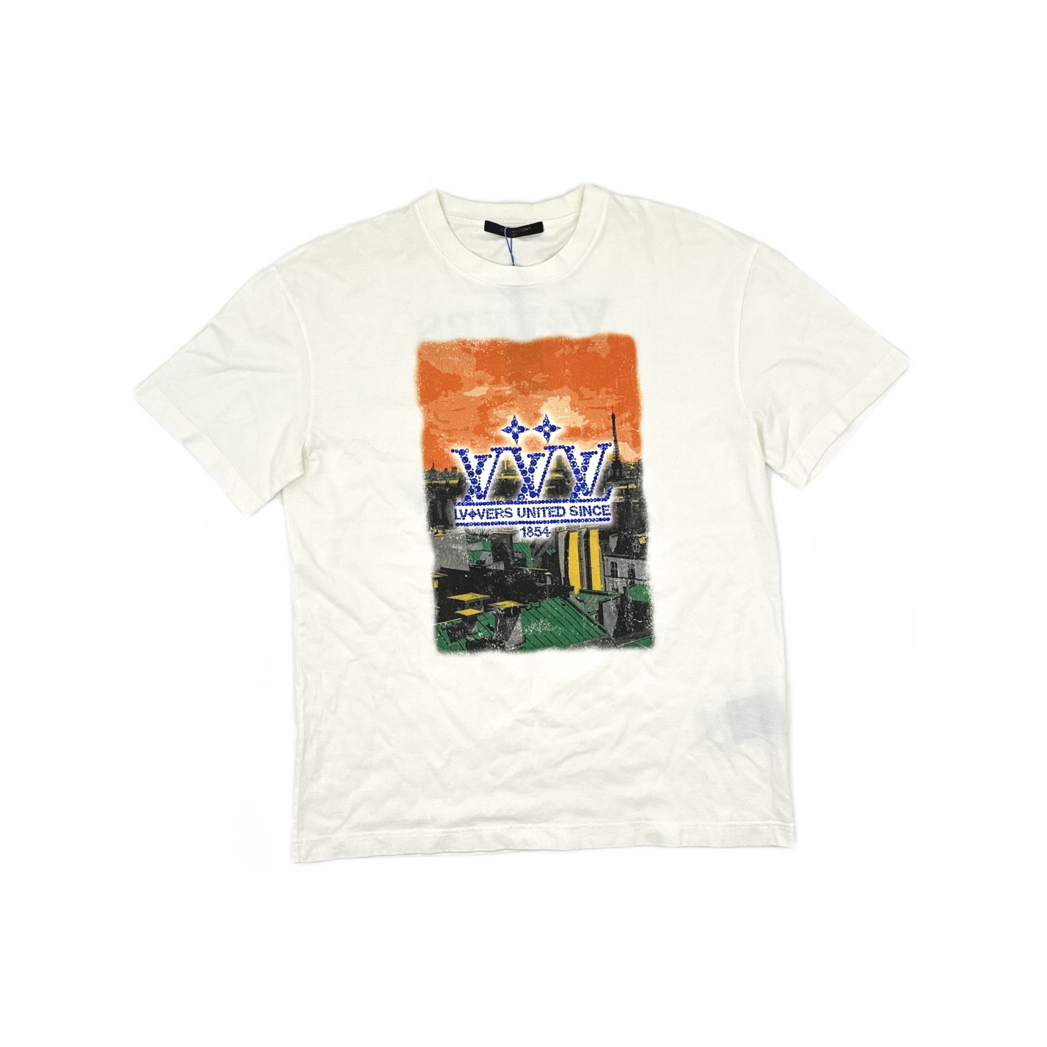 Louis Vuitton Louis Vuitton Rhinestone Logo Graphic T-Shirt Size L Size US L / EU 52-54 / 3 - 1 Thumbnail