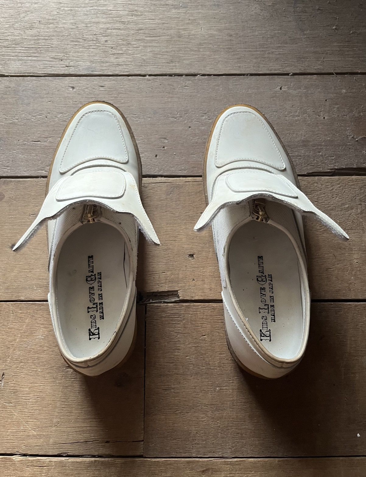 Kids Love Gaite 🔥Kids Love Gaite Zip-up Leather Loafers Japanese Craftsman Size US 8 / IT 38 - 4 Thumbnail