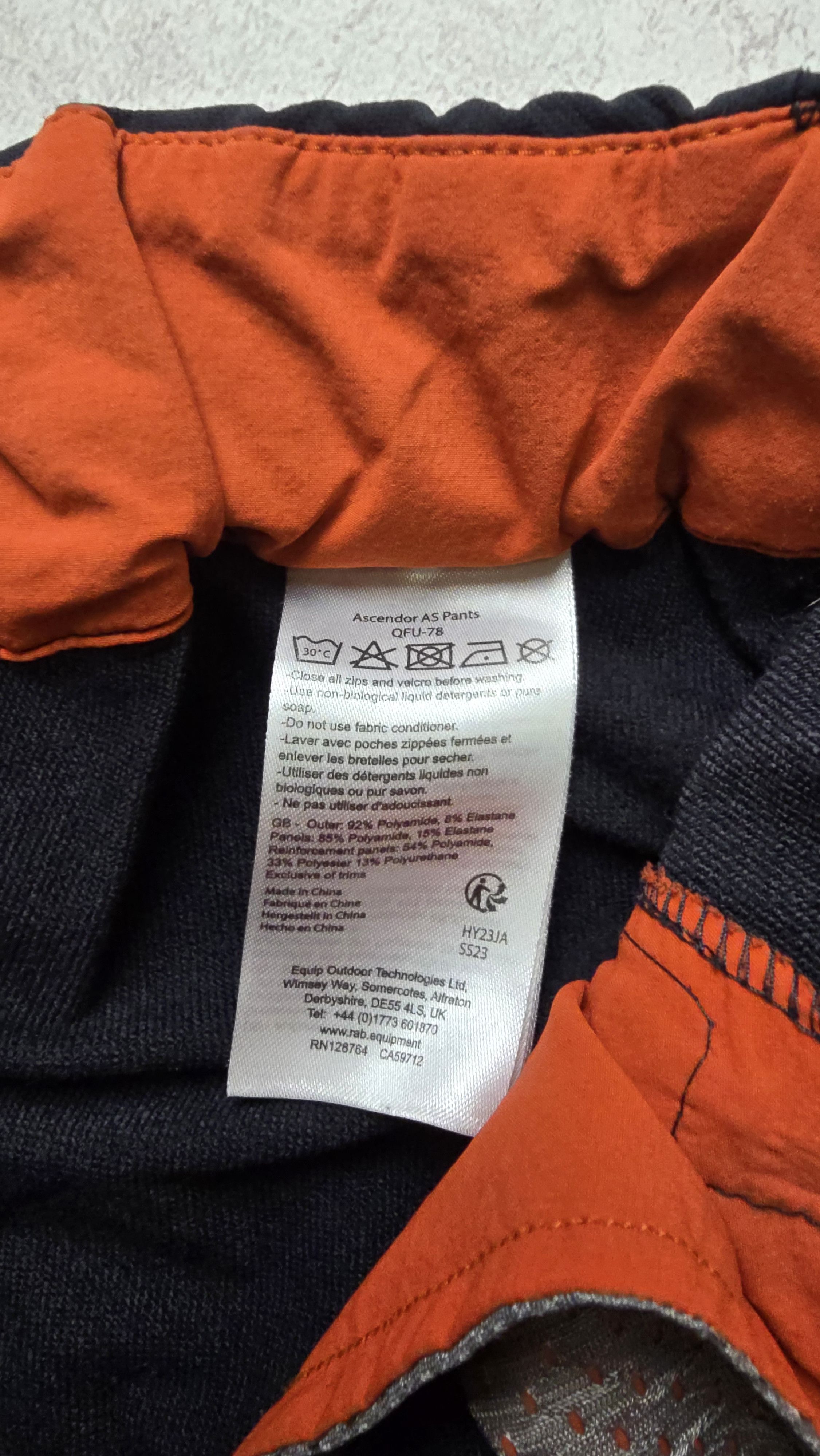 Rab Rab Ascendor AS Pants Regular Matrix Men's Trousers Outdoor Size US 30 / EU 46 - 21 Thumbnail