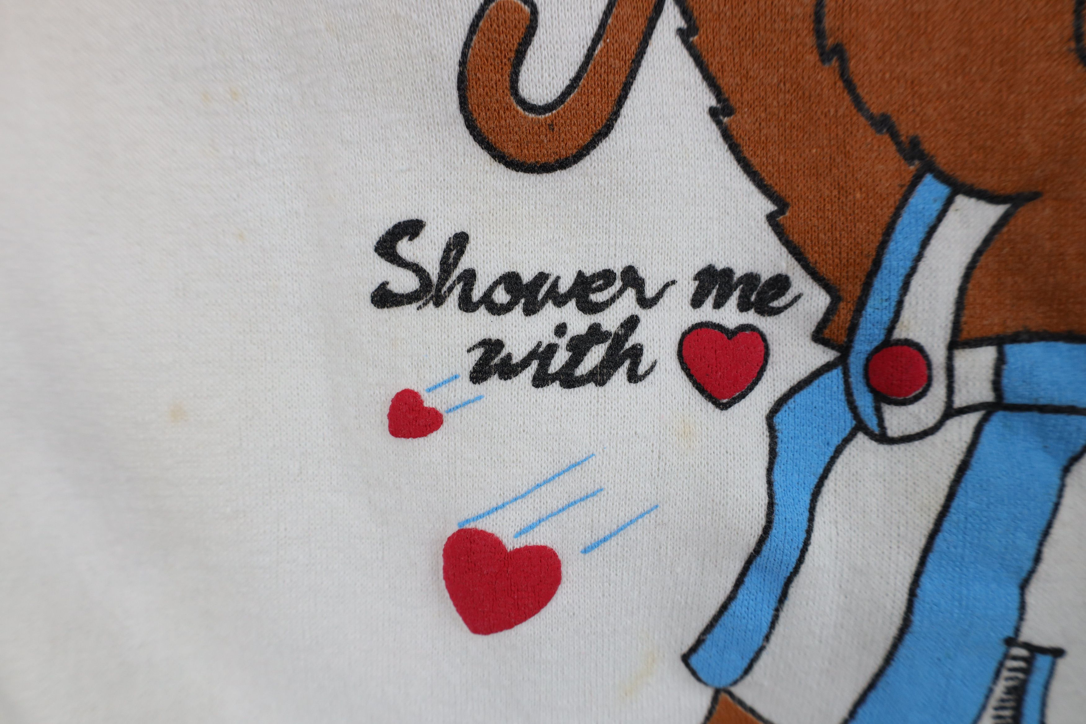 Vintage Vintage 80s 90s Streetwear Me With Love Bear Sweatshirt USA Size XL / US 12-14 / IT 48-50 - 5 Thumbnail