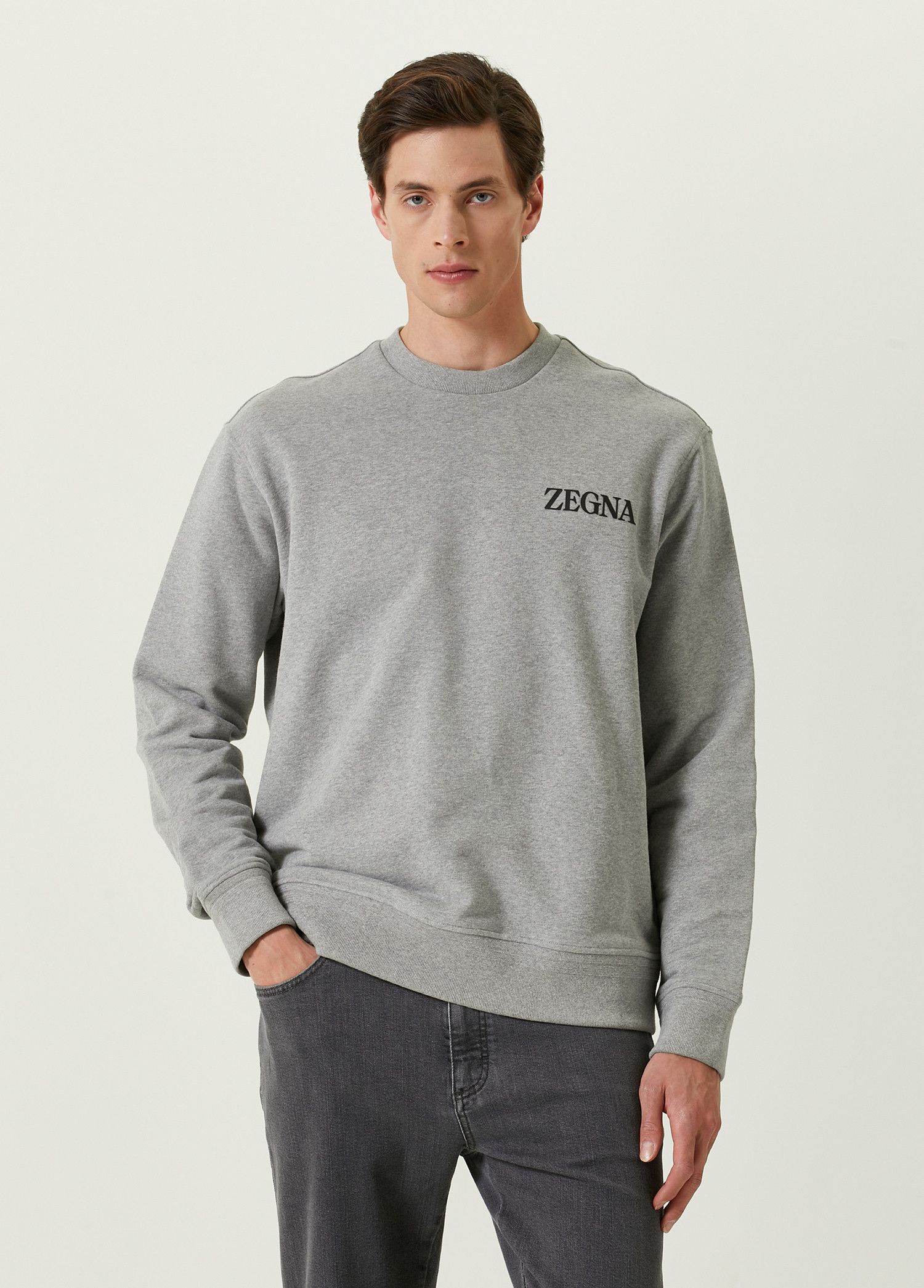 Ermenegildo Zegna ZEGNA #UseTheExisting gray loose fit sweatshirt Medium / 50 Size US M / EU 48-50 / 2 - 2 Thumbnail
