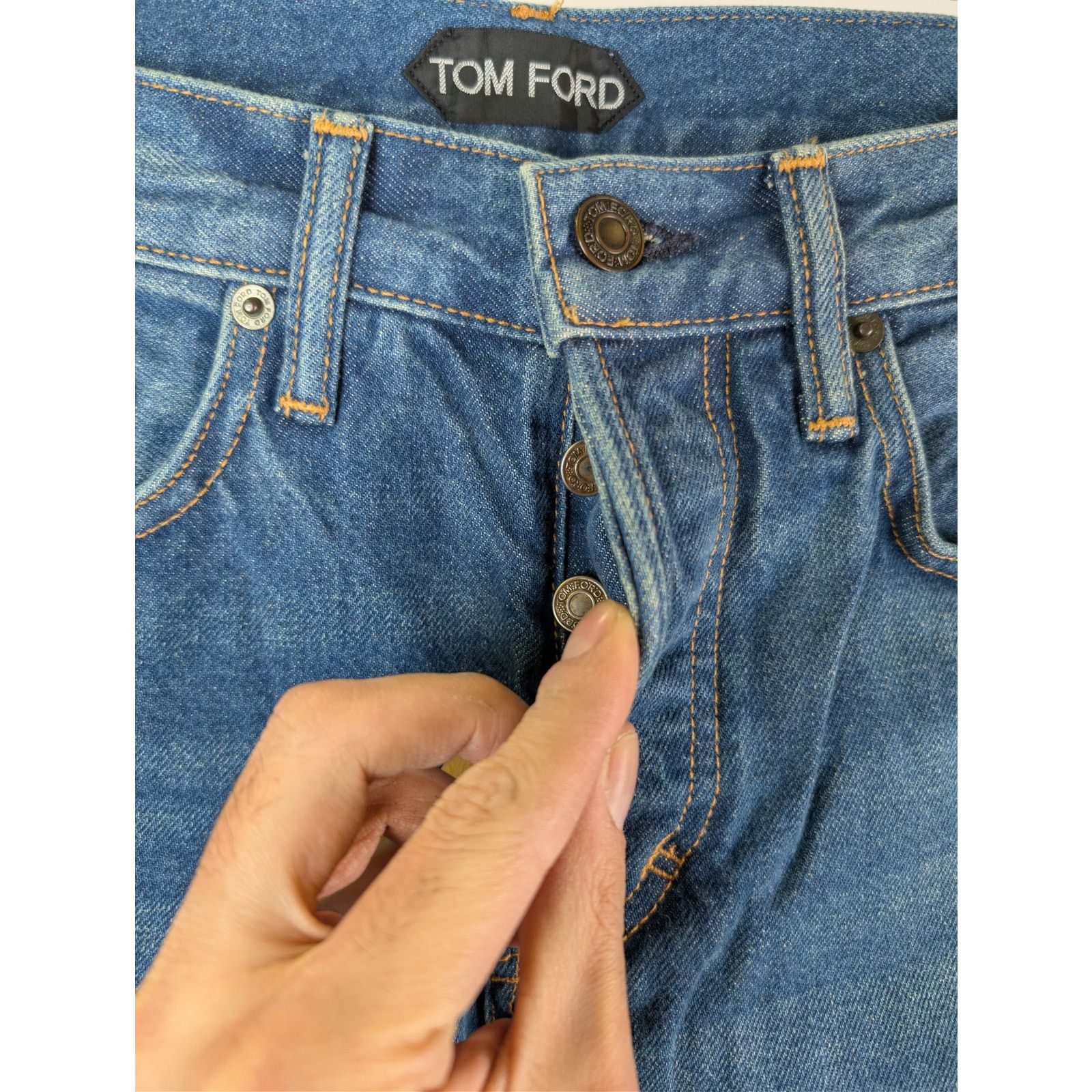 Tom Ford o1rshd1 Slim Jeans in Navy 30 Size US 30 / EU 46 - 7 Thumbnail