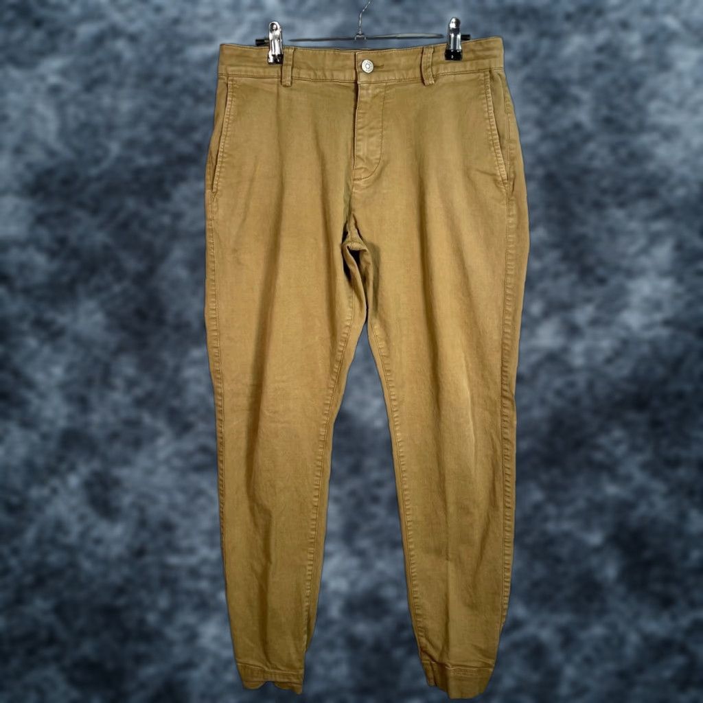 Vintage Flint & Tinder Mens Chino Pants 30 Khaki Beige Cotton Size US 30 / EU 46 - 1 Thumbnail