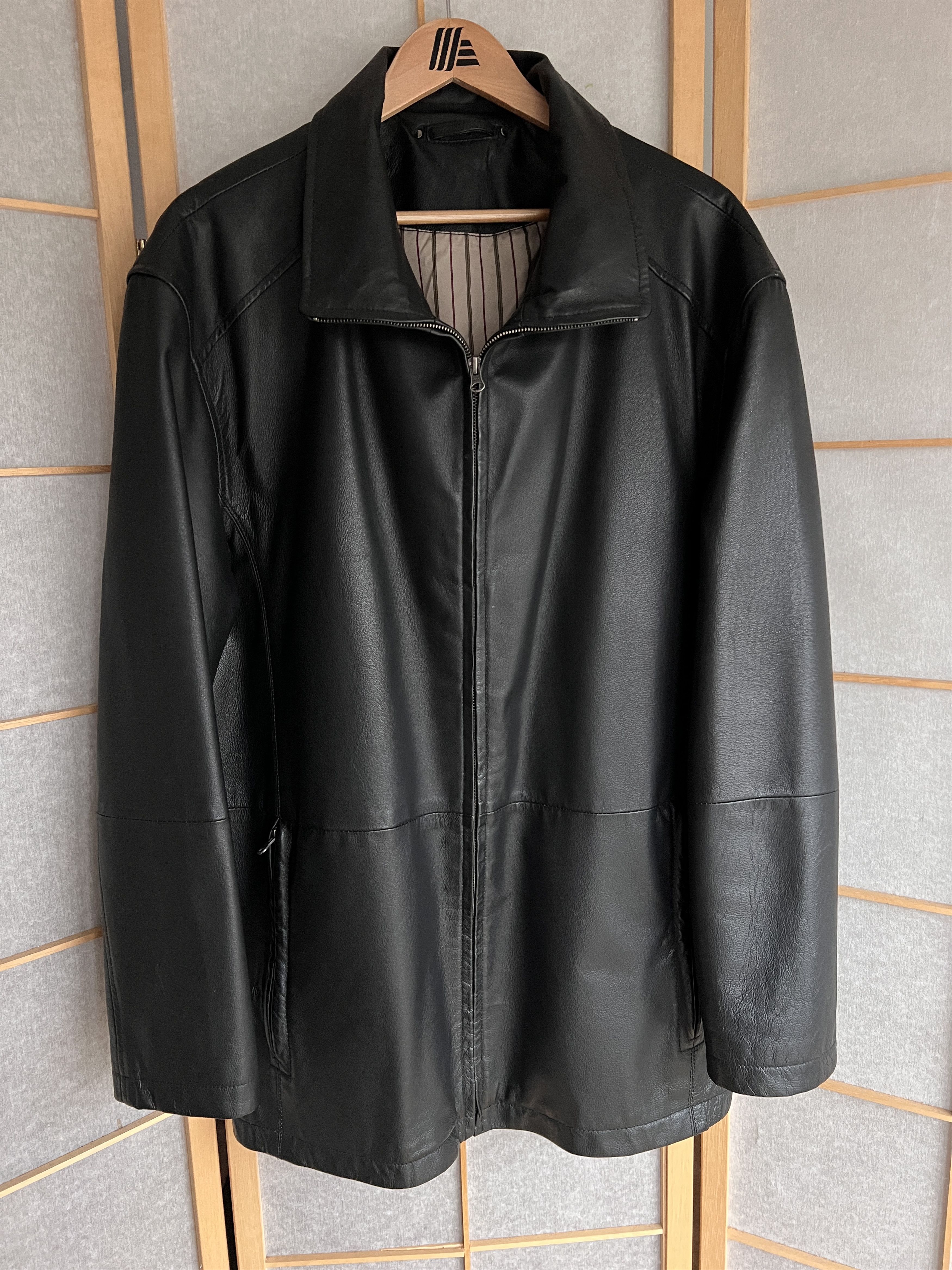 If Six Was Nine 14th Addiction Yohji Yamamoto style leather jacket LGB Boxy Size US XXL / EU 58 / 5 - 13 Thumbnail