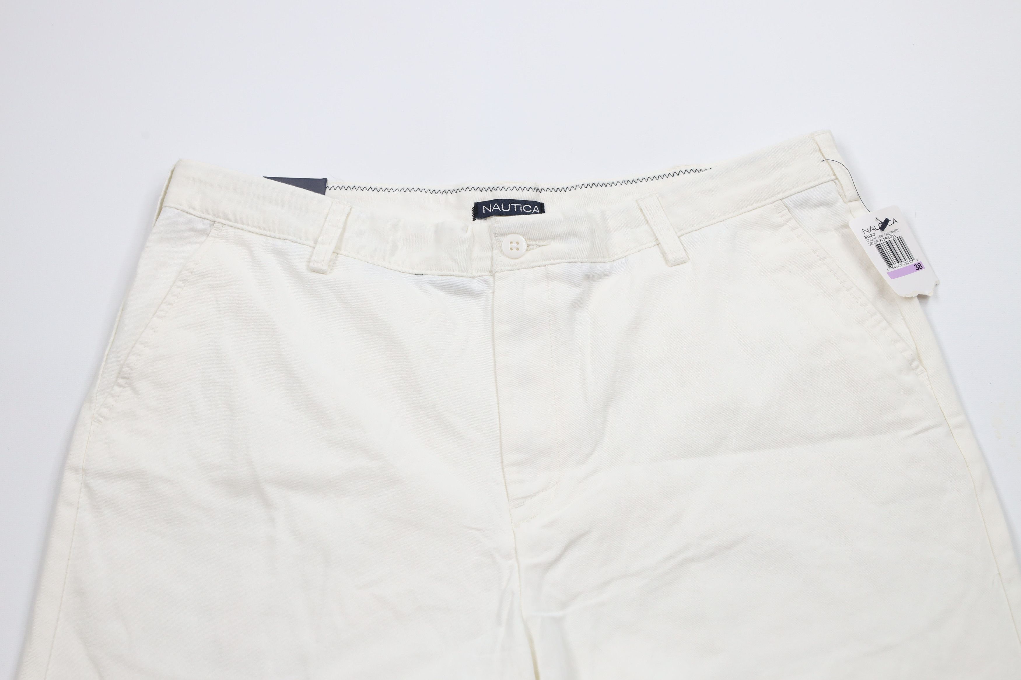 Nautica × Vintage Deadstock Vintage Nautica Cotton Chino Golf Shorts White Size US 38 / EU 54 - 2 Thumbnail