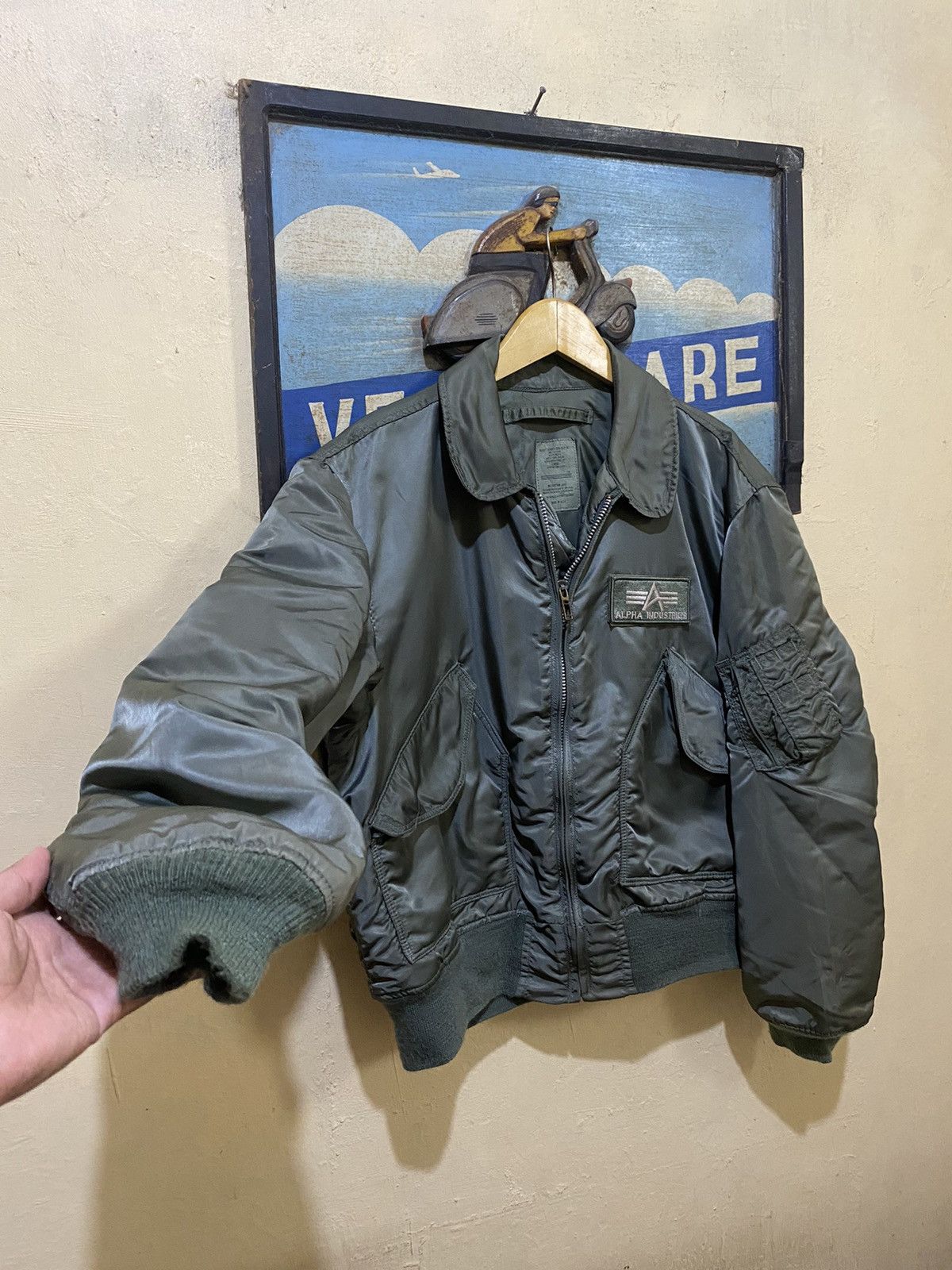 Alpha Industries CWU 45 VINTAGE ALPHA INC JACKET BOMBER Size US L / EU 52-54 / 3 - 6 Thumbnail