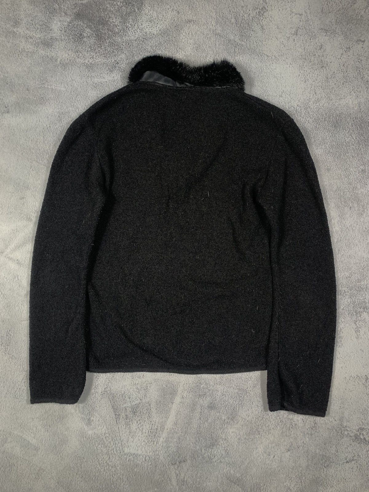Japanese Brand × Vintage Vintage 90s sweater fur neck streetwear style size Size M / US 6-8 / IT 42-44 - 4 Thumbnail