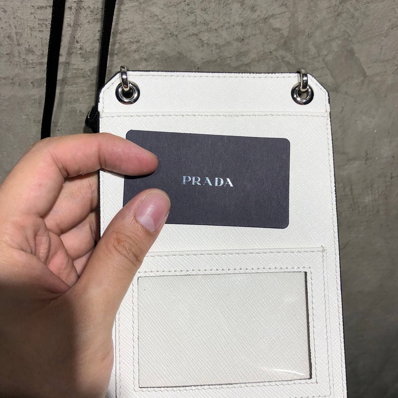 Prada Prada Saffiano Patch Phone holder cross body bag BNWT Size ONE SIZE - 9 Thumbnail