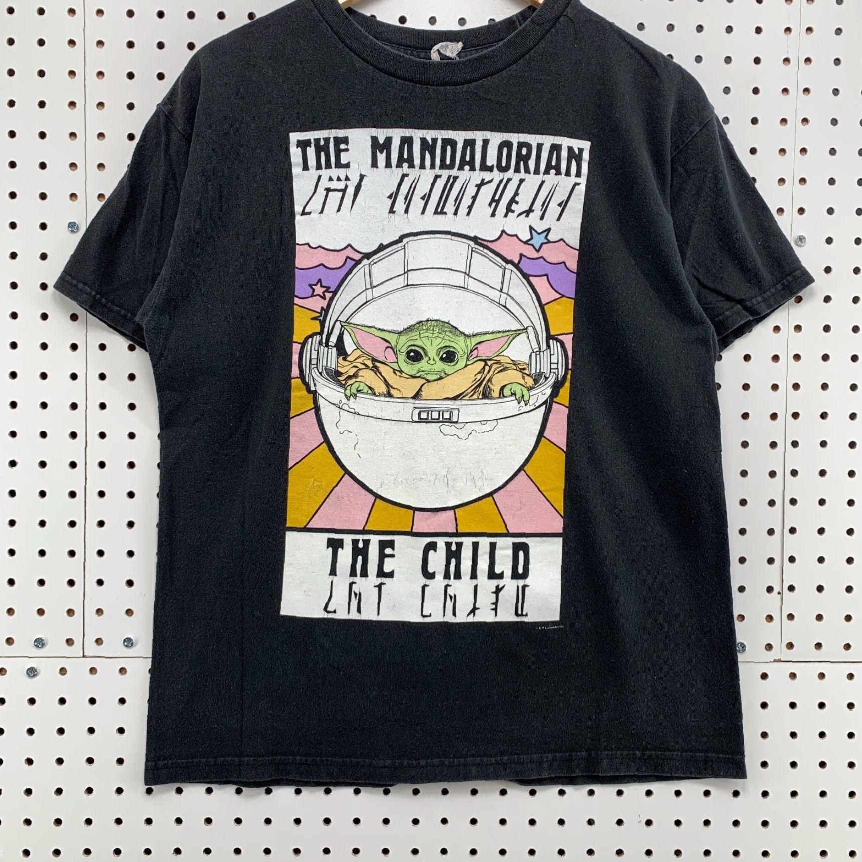 Vintage The Mandalorian Child Shirt Black Adult Small Short Sleeve Movie TEE 20x25 Size US S / EU 44-46 / 1 - 6 Thumbnail