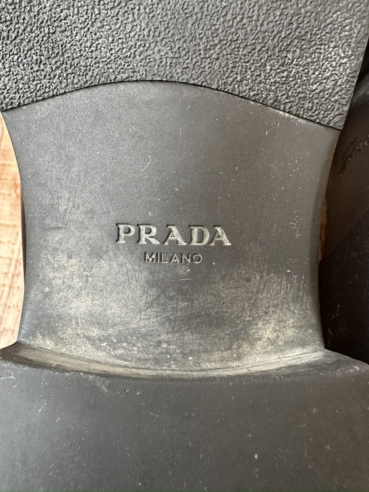 Prada Prada Brushed Leather Logo Loafers Size US 7.5 / EU 40-41 - 21 Thumbnail