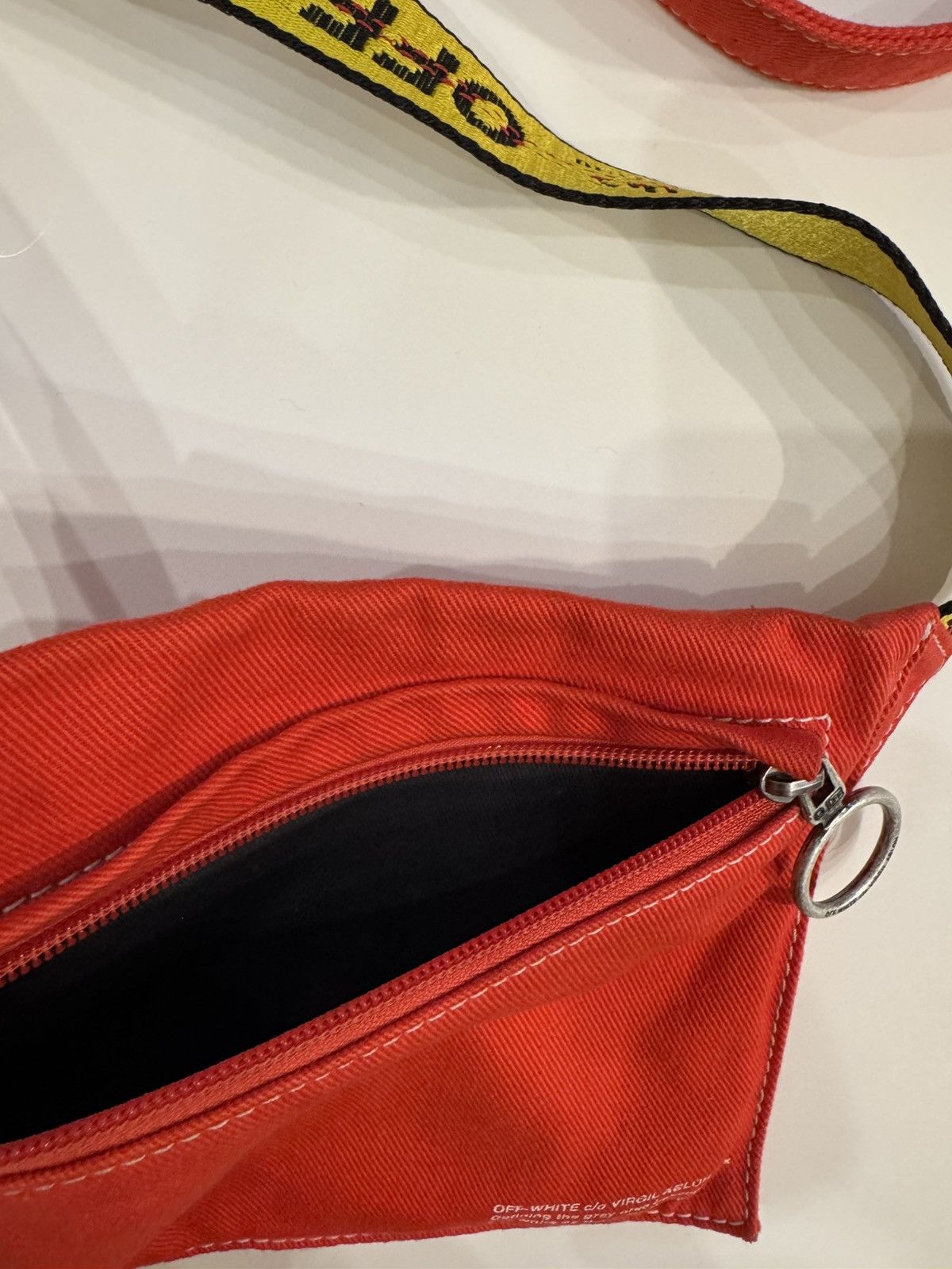 Off-White Off-White - Logo-Print Cotton-Twill Messenger Bag - Red Size ONE SIZE - 5 Thumbnail