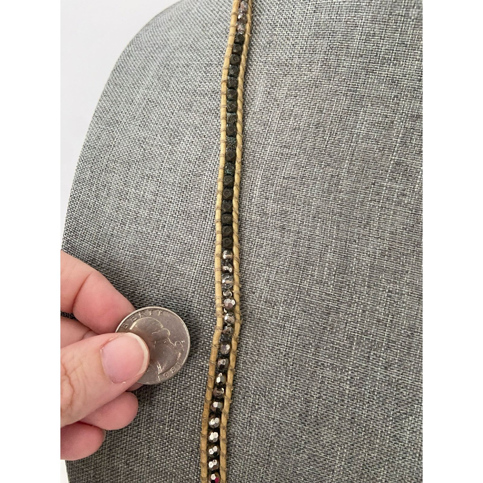 Handmade tan cord necklace Size ONE SIZE - 4 Thumbnail