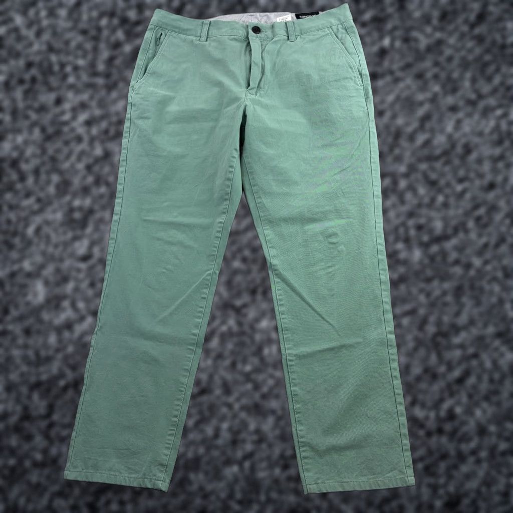 Bonobos Bonobos Slim Taper Pants Mens 32 Green Chino Flat Front Casul Casual Size US 32 / EU 48 - 1 Thumbnail