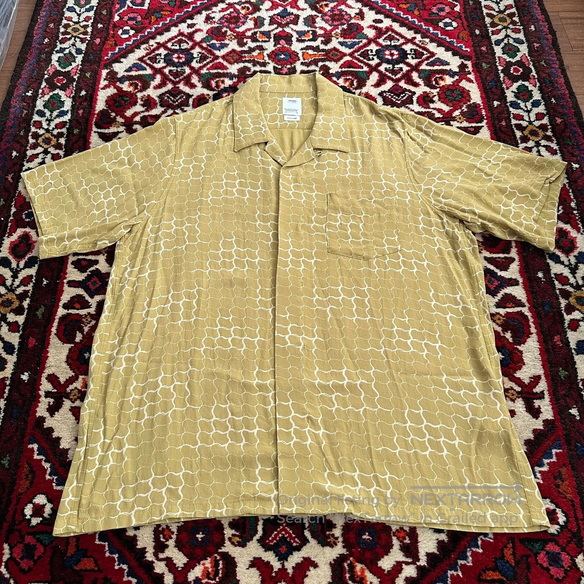 Visvim Visvim Free Edge Snake Print Short Sleeve Shirt. Size US L / EU 52-54 / 3 - 2 Thumbnail