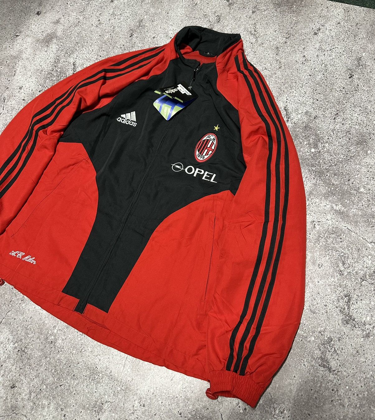 Japanese Brand Vintage Adidas AC Milan 2000s Traning Track Suit Y2K Japan Size US XL / EU 56 / 4 - 5 Thumbnail