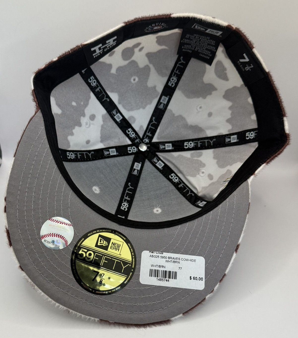 New Era Size 7 7/8 - Hat Club Exclusive Atlanta Braves Cattle Pack Size ONE SIZE - 4 Thumbnail