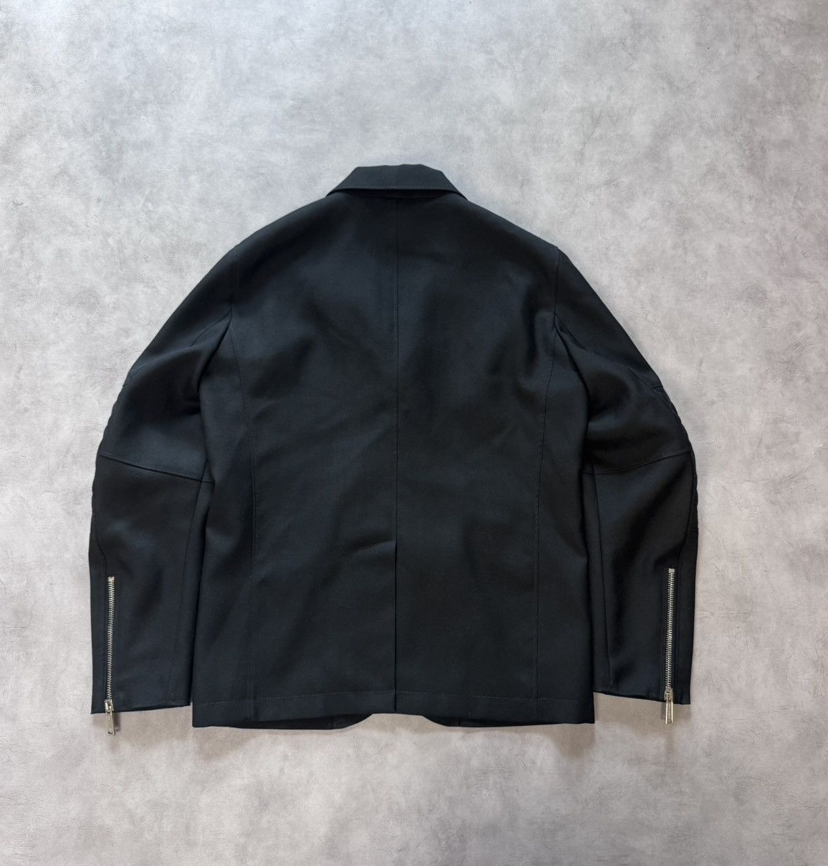 Dsquared2 Dsquared2 Men's Black Wool Biker Blazer Jacket Size:IT-54 Size US L / EU 52-54 / 3 - 2 Thumbnail