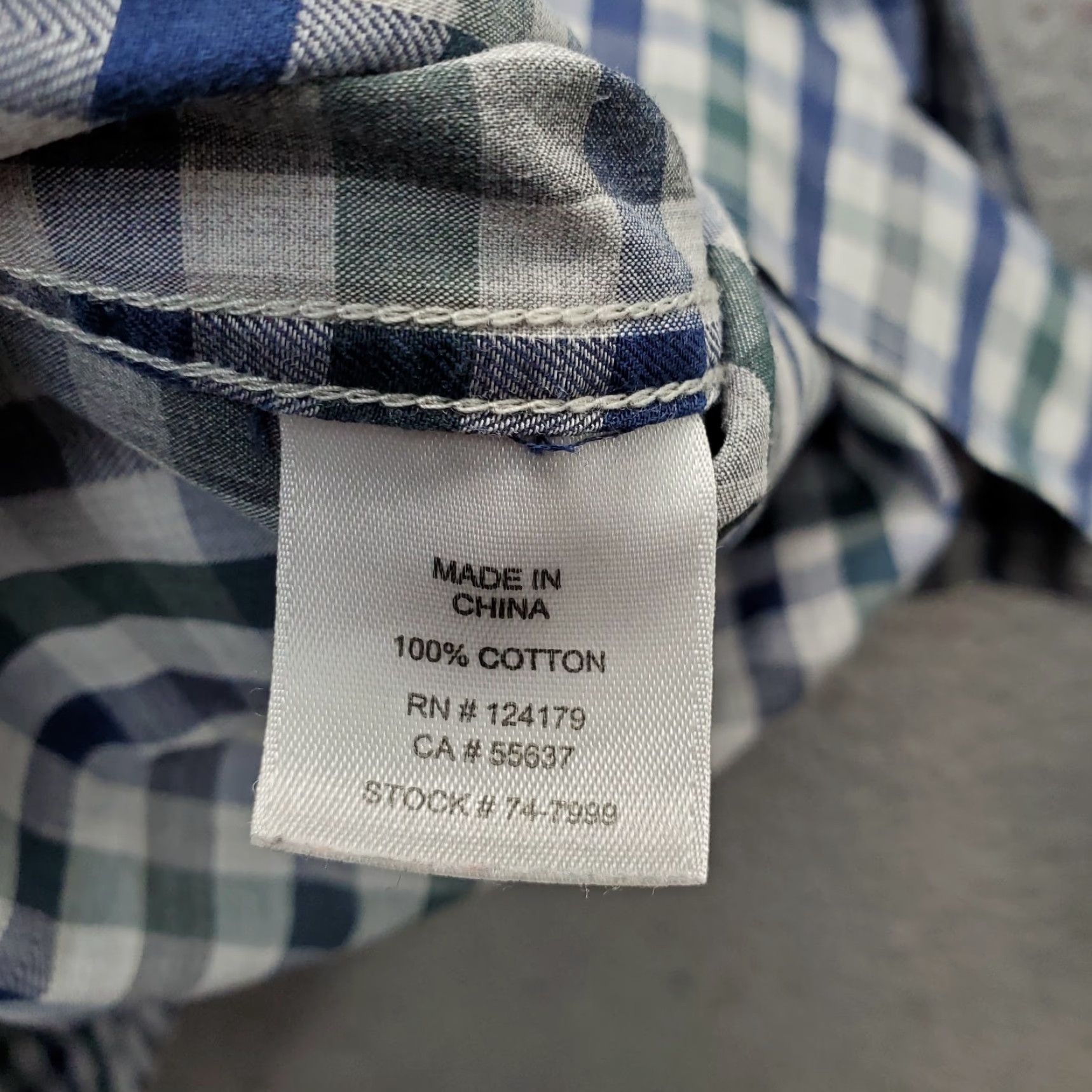 Johnston & Murphy Johnston & Murphy Shirt Mens L Multi Plaid Button-Down Chest Pocket Casual, Travel, Breathable, 100% Cotton, Regular Fit, Plaid, Long Sleeve Size US L / EU 52-54 / 3 - 6 Thumbnail