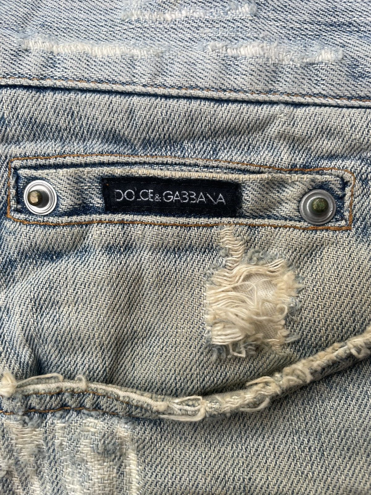 Dolce & Gabbana Vintage Dolce & Gabbana Distresed Size US 35 - 17 Thumbnail