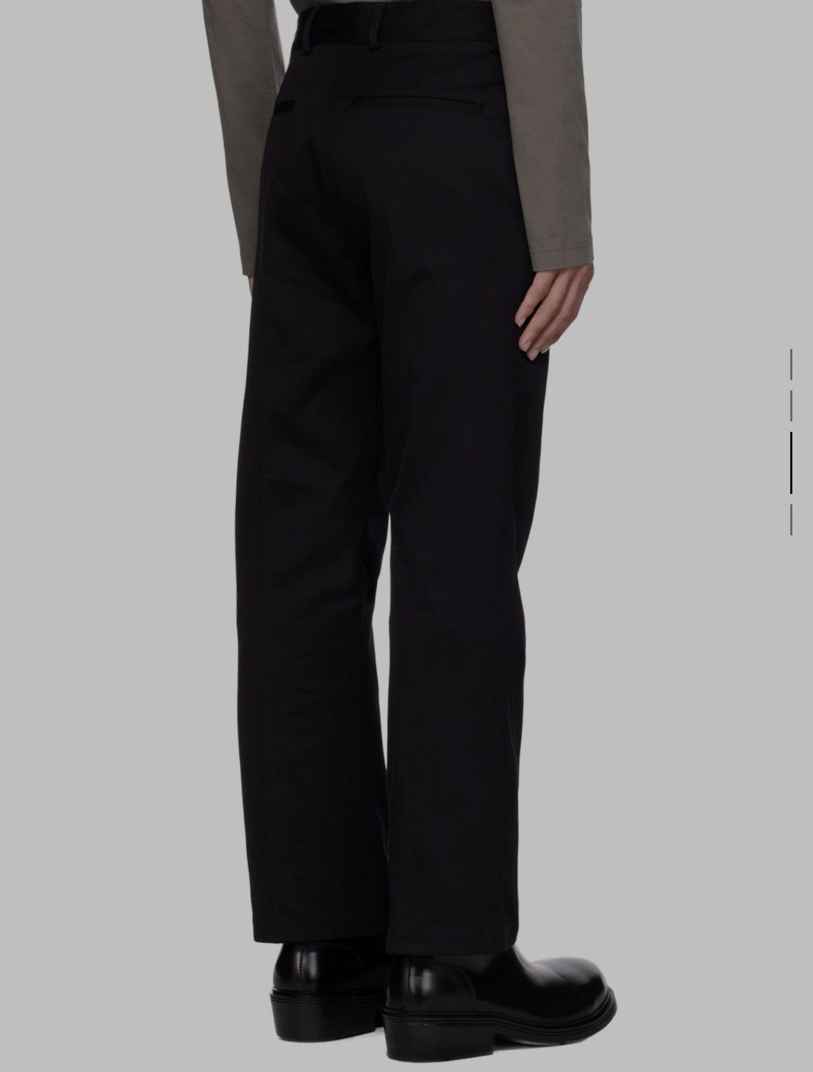 Acne Studios Acne Studios Black Regular Fit Trousers Size US 31 - 3 Thumbnail