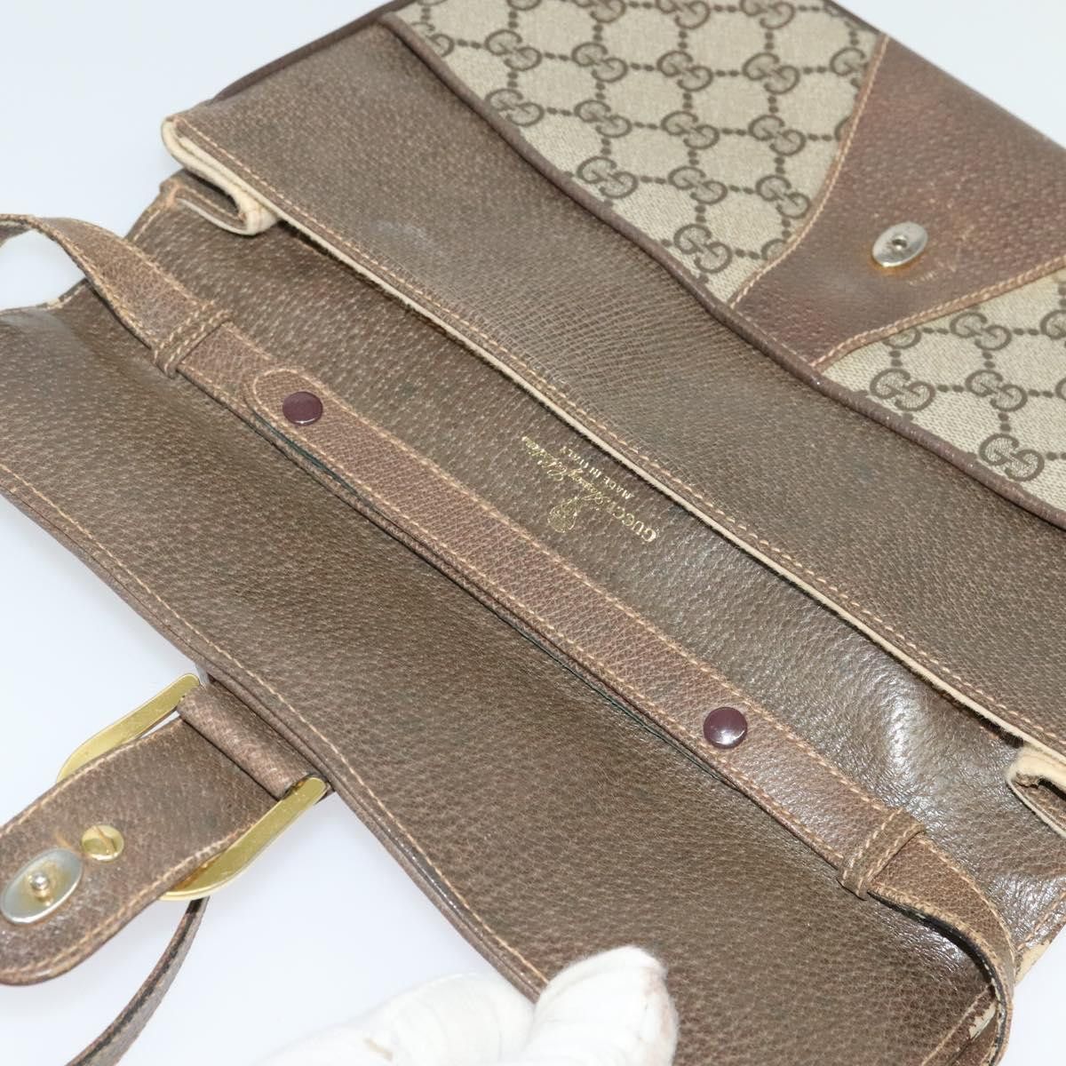 Gucci GUCCI GG Supreme Shoulder Bag Pvc Beige Gold Size ONE SIZE - 15 Thumbnail