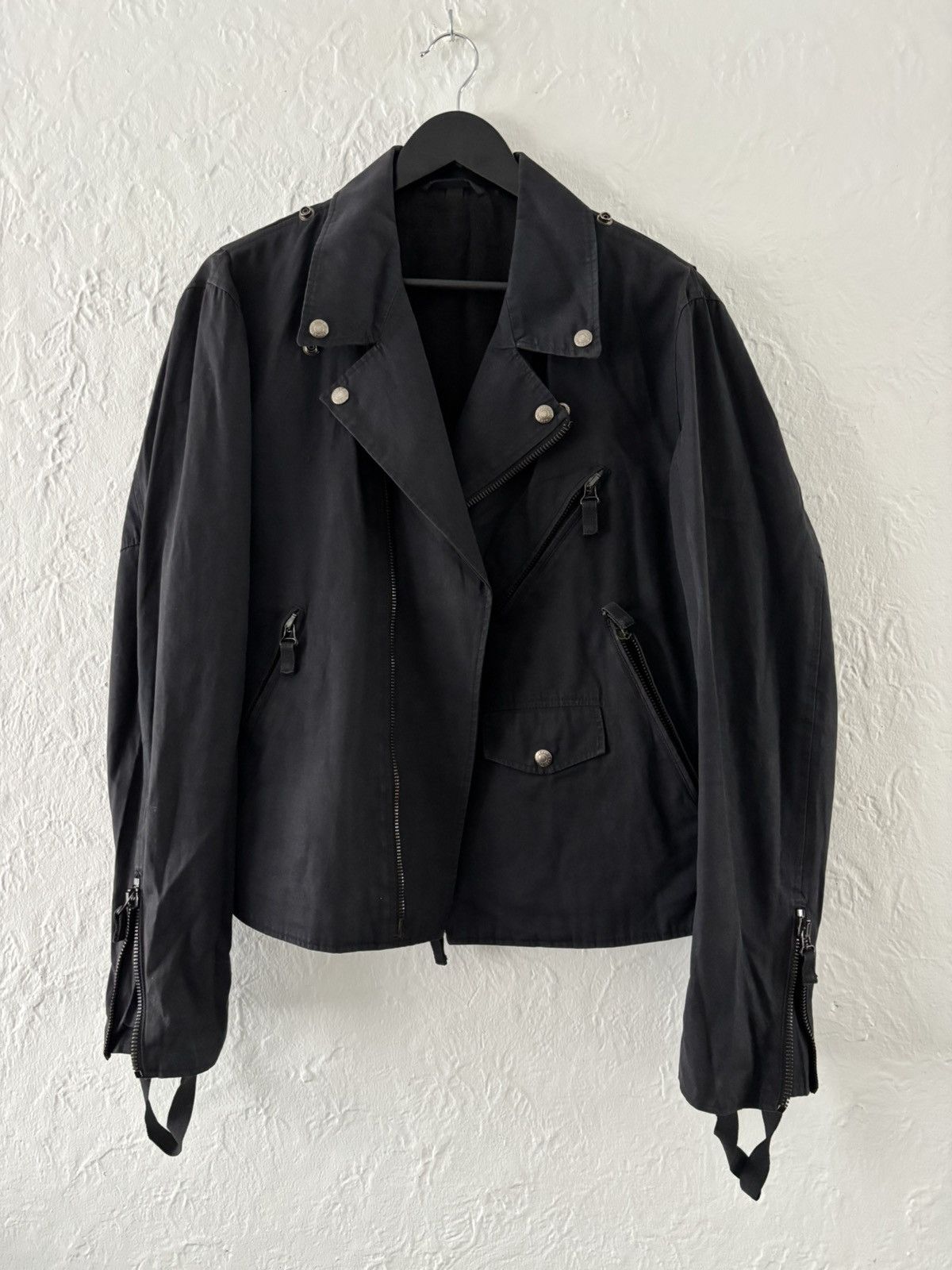 Helmut Lang Helmut Lang Cotton Canvas Biker size 52 Size US L / EU 52-54 / 3 - 1 Thumbnail