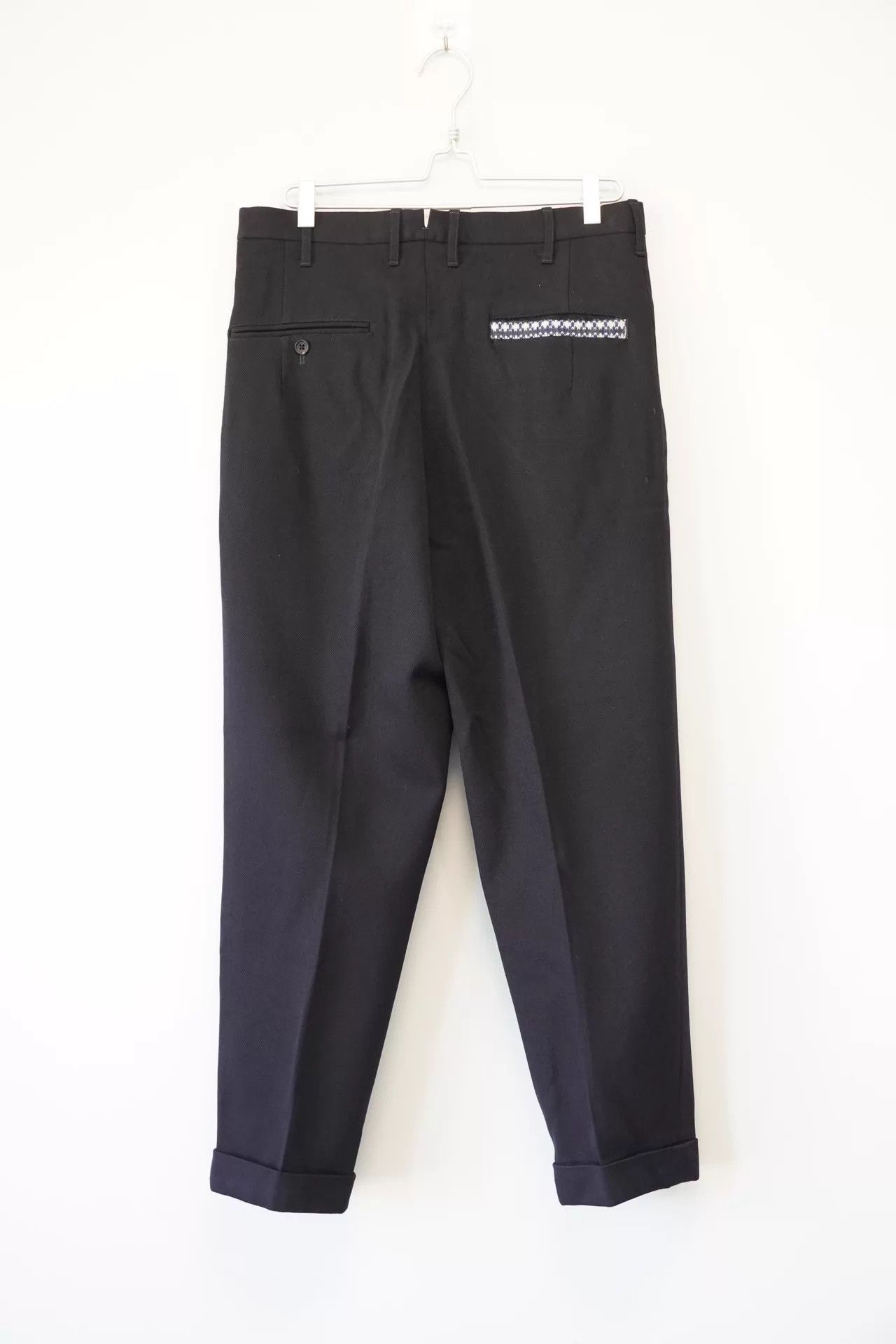 Yohji Yamamoto Yohji Yamamoto 95AW Knit-Wool Paneled Pants L Size US 34 / EU 50 - 2 Thumbnail