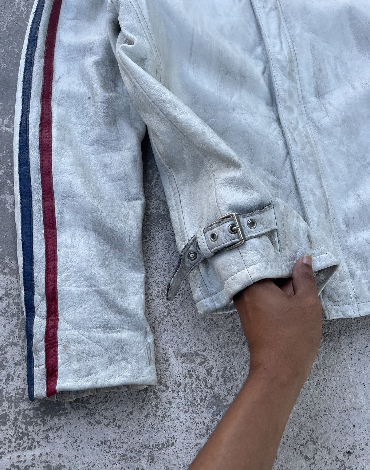Genuine Leather × Schott 🔥Vintage Schott Classic Sheep Leather Racer Jacket Size US L / EU 52-54 / 3 - 8 Thumbnail