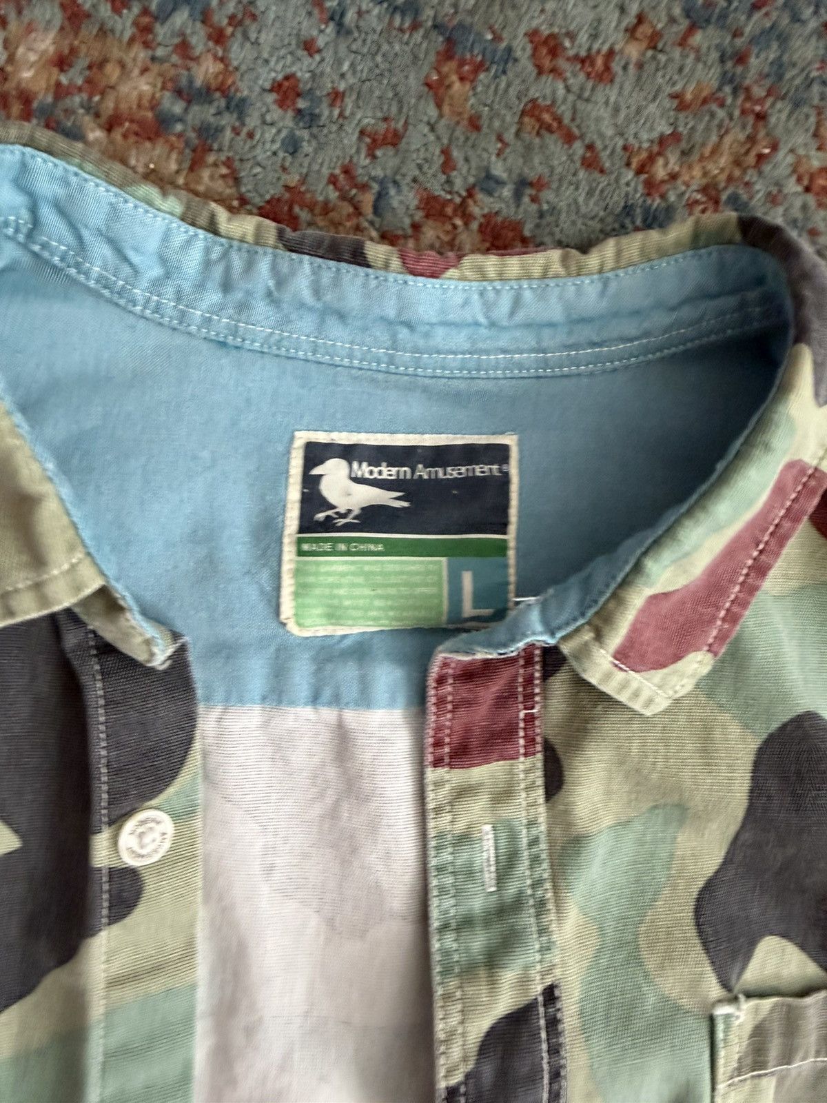 Modern Amusement Camo Modern Amusement button up polo Size US L / EU 52-54 / 3 - 1 Thumbnail