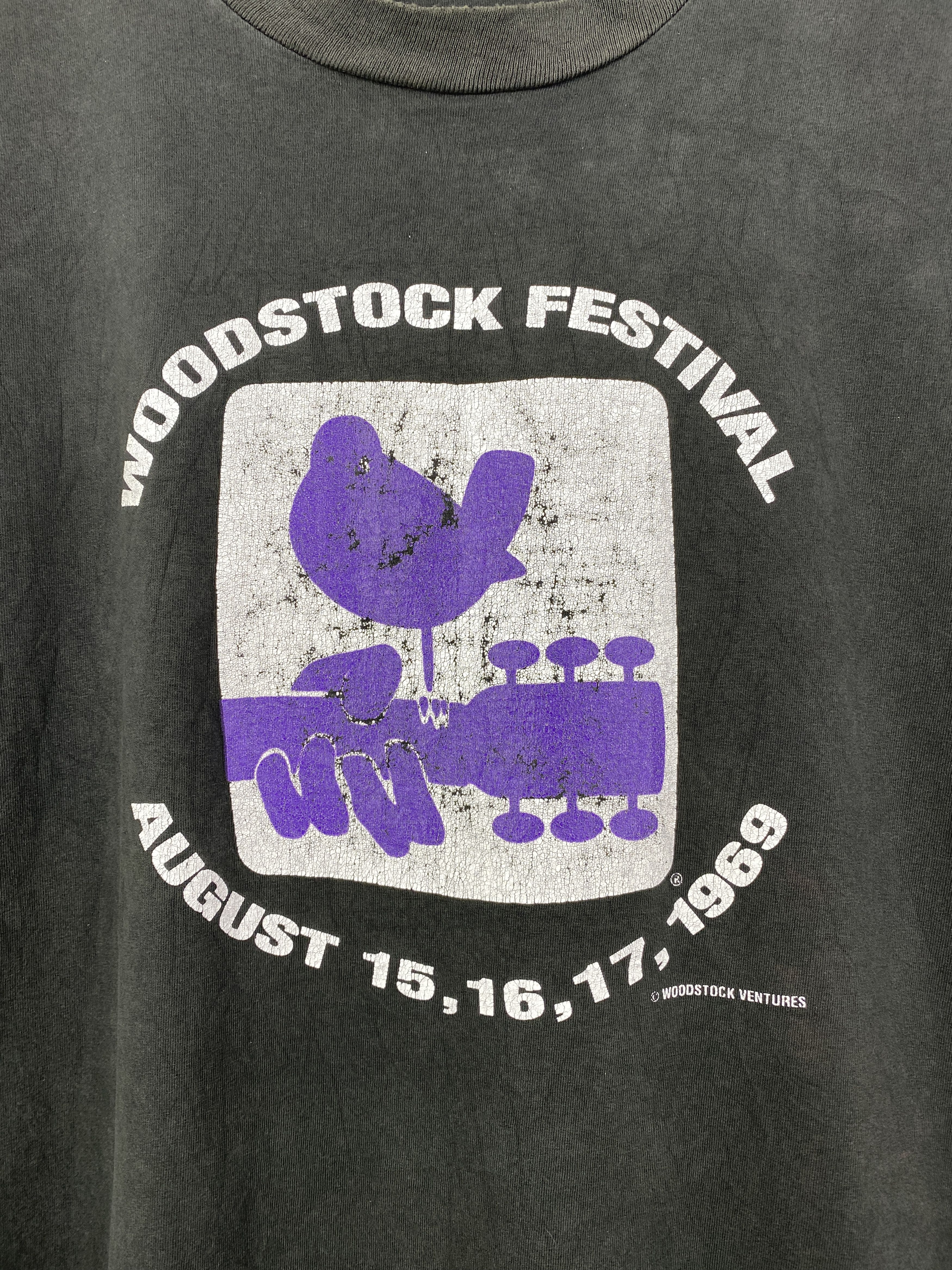 Giant Vintage 90s Woodstock Festival T Shirt TA0743 Size US XL / EU 56 / 4 - 8 Thumbnail
