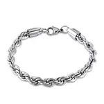 Jewelry Chain Link Braid Bracelet Punk Jewelry Style Fashion Casual Size ONE SIZE - 2 Thumbnail