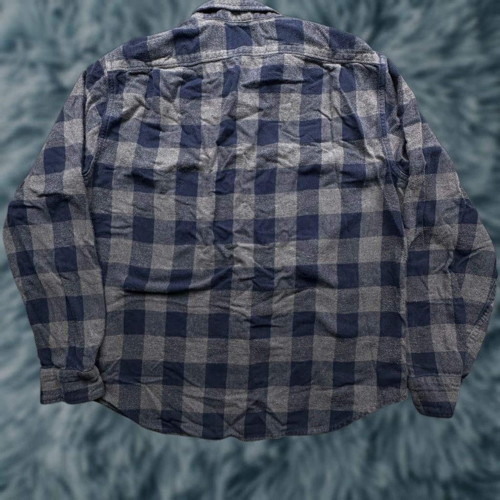 J.Crew J.CREW Midweight Flannel Shirt XL Slim Long Sleeve Blue Plaid Button-Up Casual Workwear Mens Size US XL / EU 56 / 4 - 1 Thumbnail