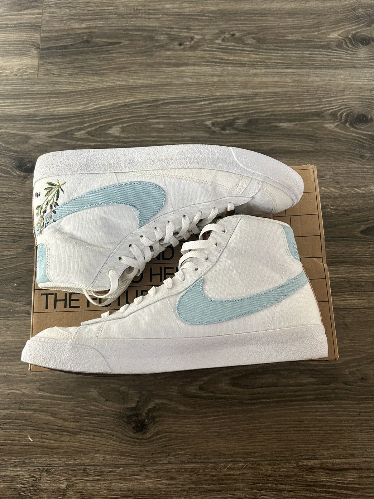 Nike Nike Blazer Mid 77 White Indigo Size US 10 / EU 43 - 7 Thumbnail