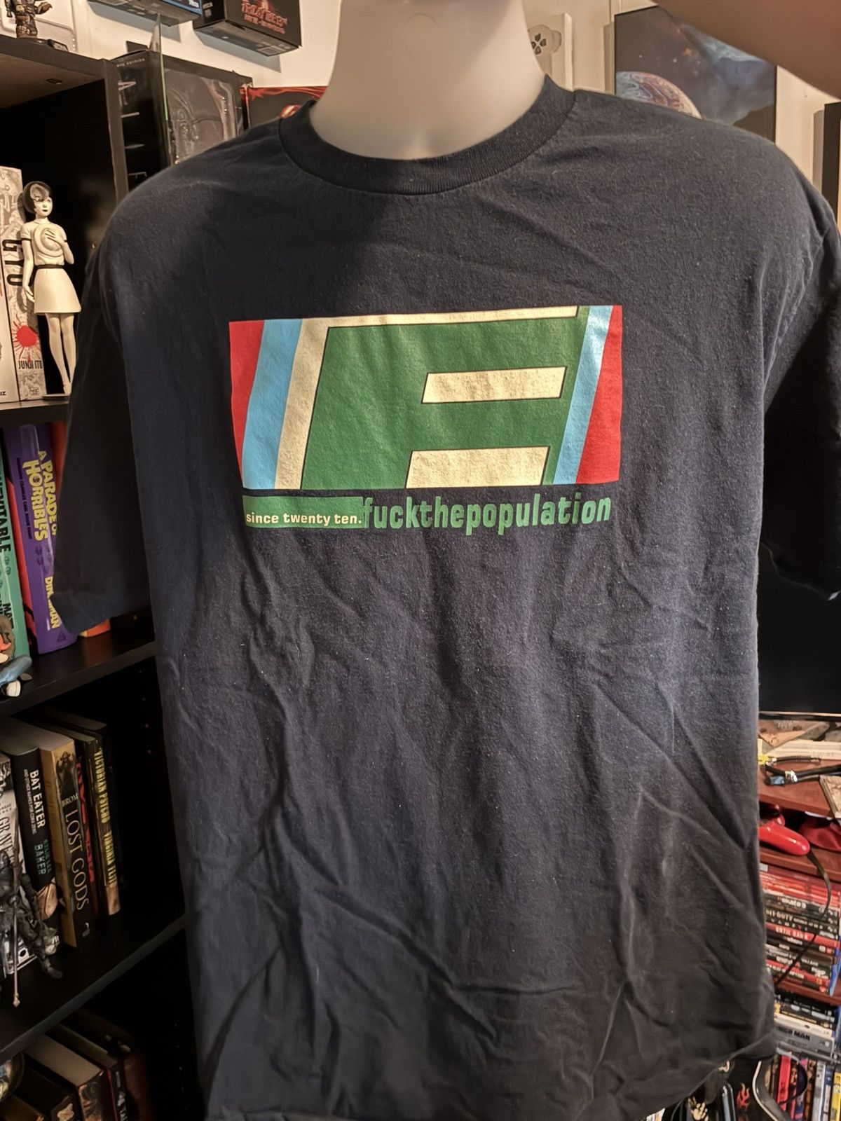 Fuck The Population FTP FUCKTHEPOPULATION SINCE TWENTY TEN NAVY TEE SIZE XL Size US XL / EU 56 / 4 - 1 Thumbnail