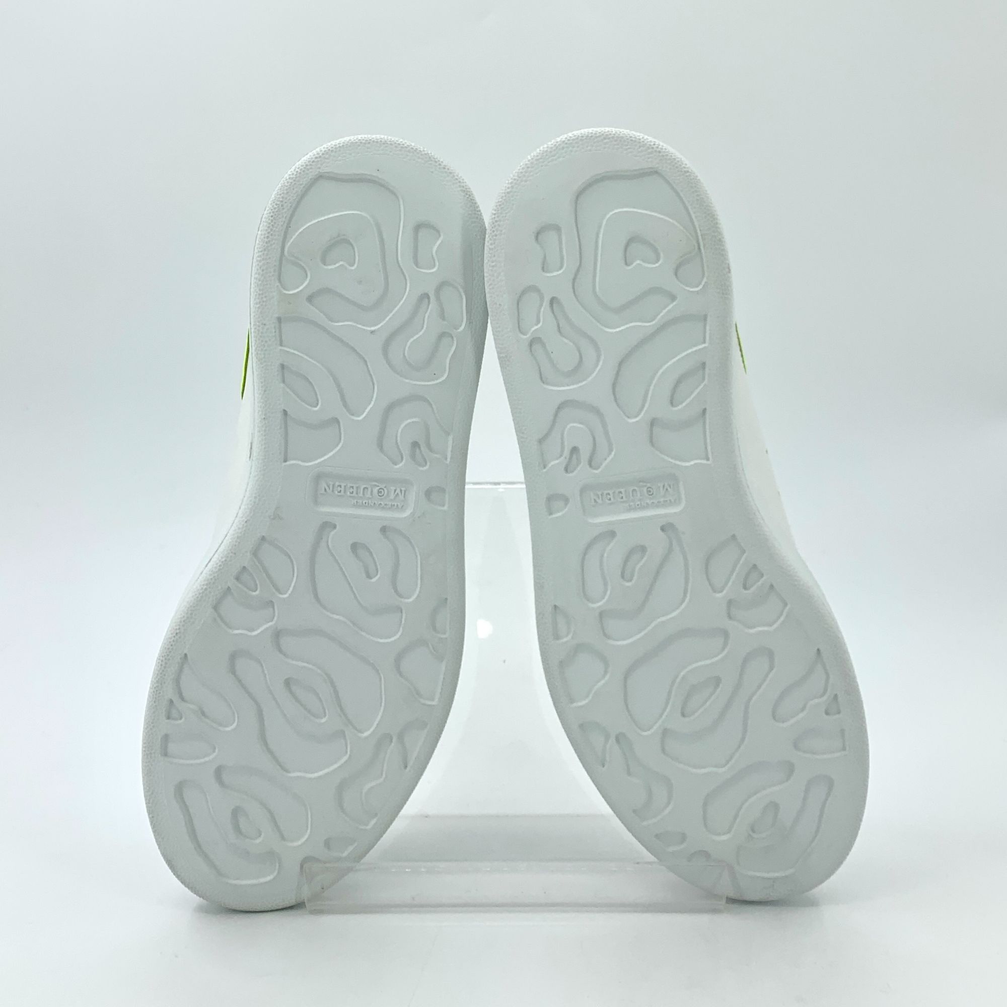 Alexander McQueen Alexander McQueen White & Fluorescent Yellow Heel Thick Sole Size US 8 / IT 38 - 5 Thumbnail