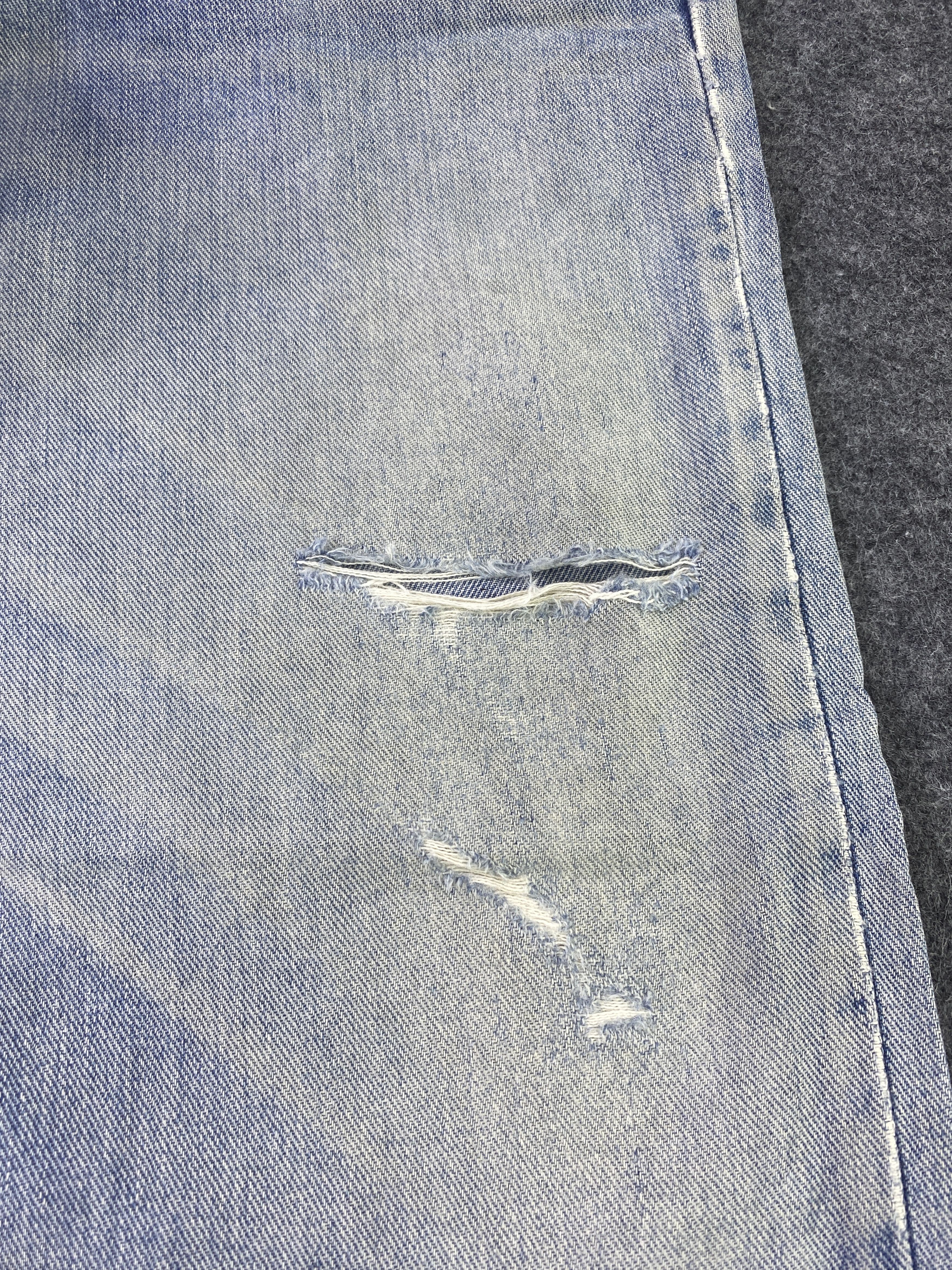 Edwin Edwin 604 Distress Blue Wash Denim - J903 Size US 29 - 14 Thumbnail