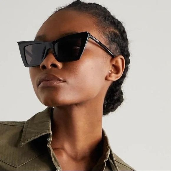 Saint Laurent Paris NEW SAINT LAURENT SUNGLASSES SL372 001 BLACK WOMEN Size ONE SIZE - 3 Thumbnail