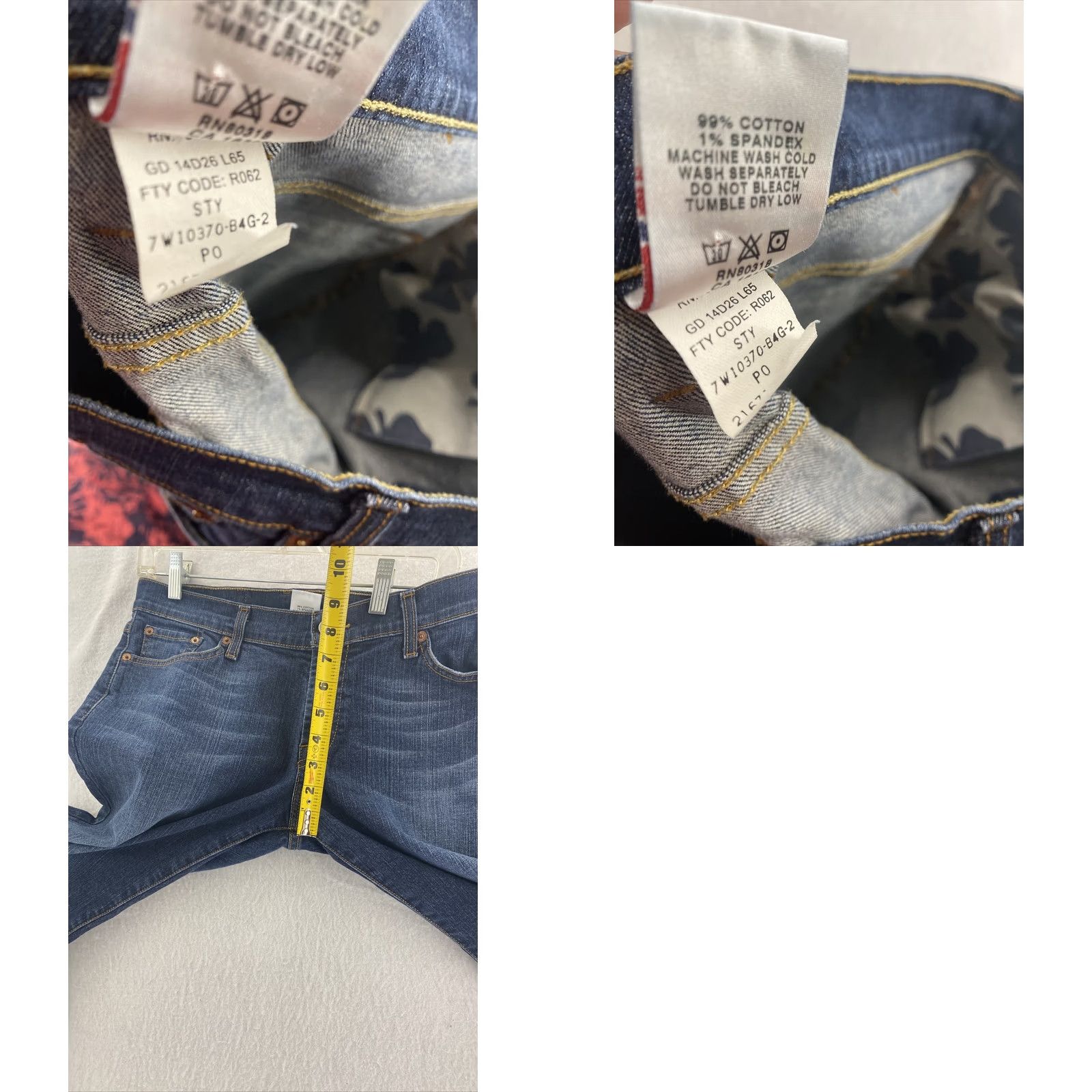 Lucky Brand Lucky Brand Jeans Womens Mid-Rise Flare Dungarees Gene Montesano 30W 32L Size 28" / US 6 / IT 42 - 8 Thumbnail