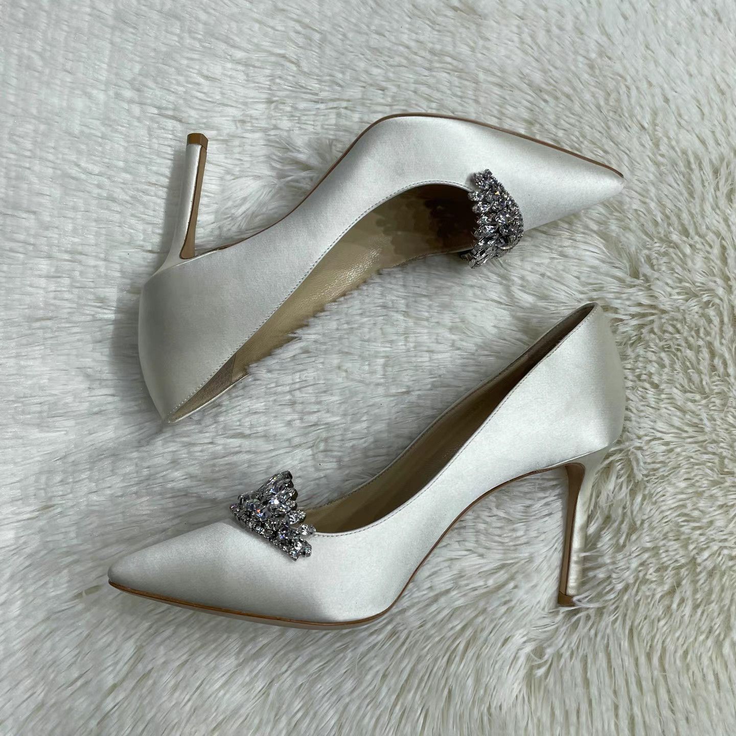 Jimmy Choo Jimmy Choo ROMY Crystal Embellished Stiletto Heel Pumps K15 Size US 6 / IT 36 - 6 Thumbnail