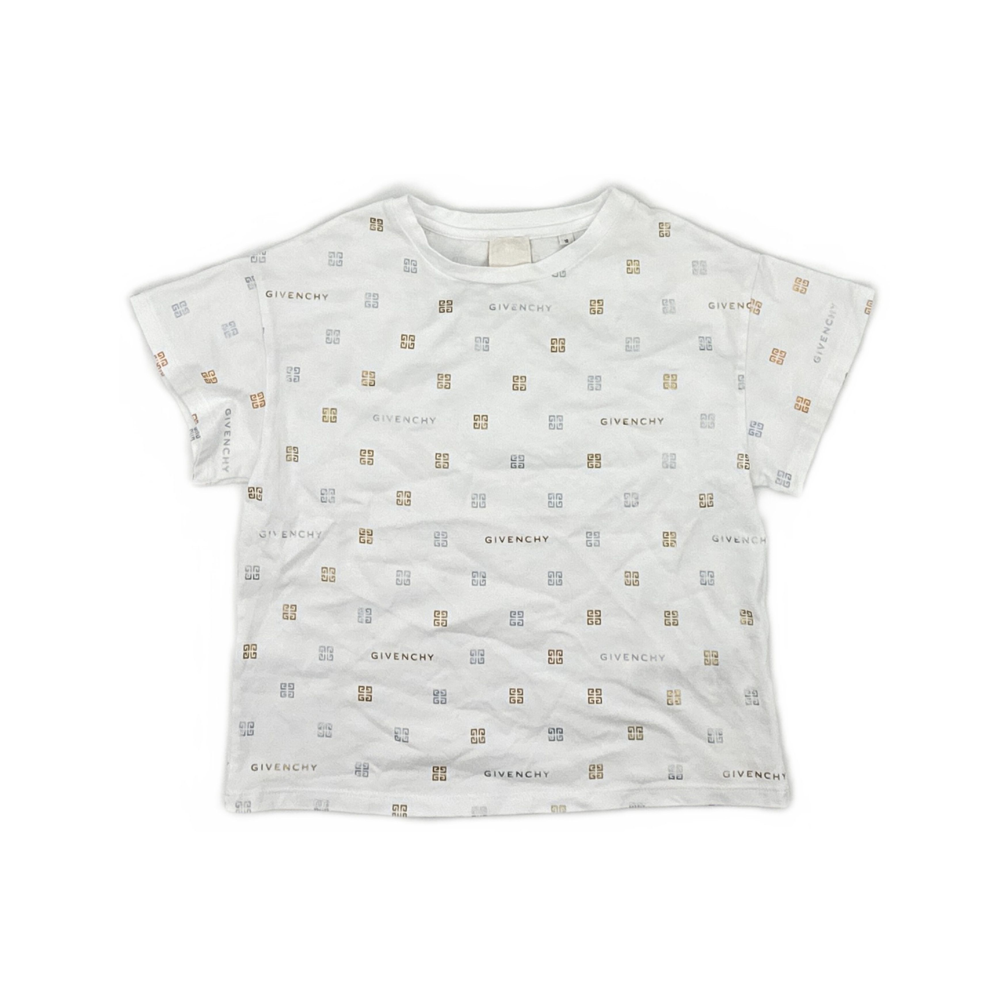 Givenchy Givenchy Metallic Logo Monogram T-Shirt Size XXS Size XXS / US 00 / IT 34 - 1 Thumbnail