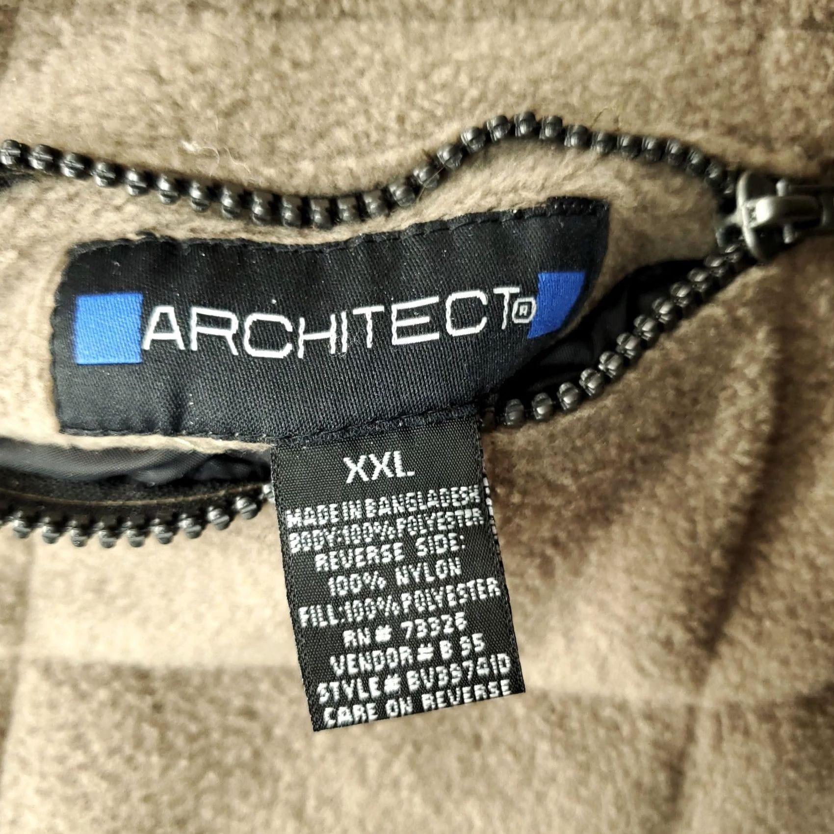 Architect Architect Weatherproof Reversible Vest Mens XXL Multicolor Fleece Full Zip Mock Neck Windbreaker Zip Pockets Casual Travel Size XXL Mens Size US XXL / EU 58 / 5 - 7 Thumbnail