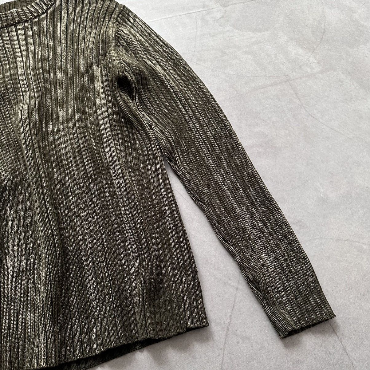 Hysteric Glamour × Undercover Japan Faded LGB Impala Vibe Knit Ribbed Sweater Size US XL / EU 56 / 4 - 11 Thumbnail