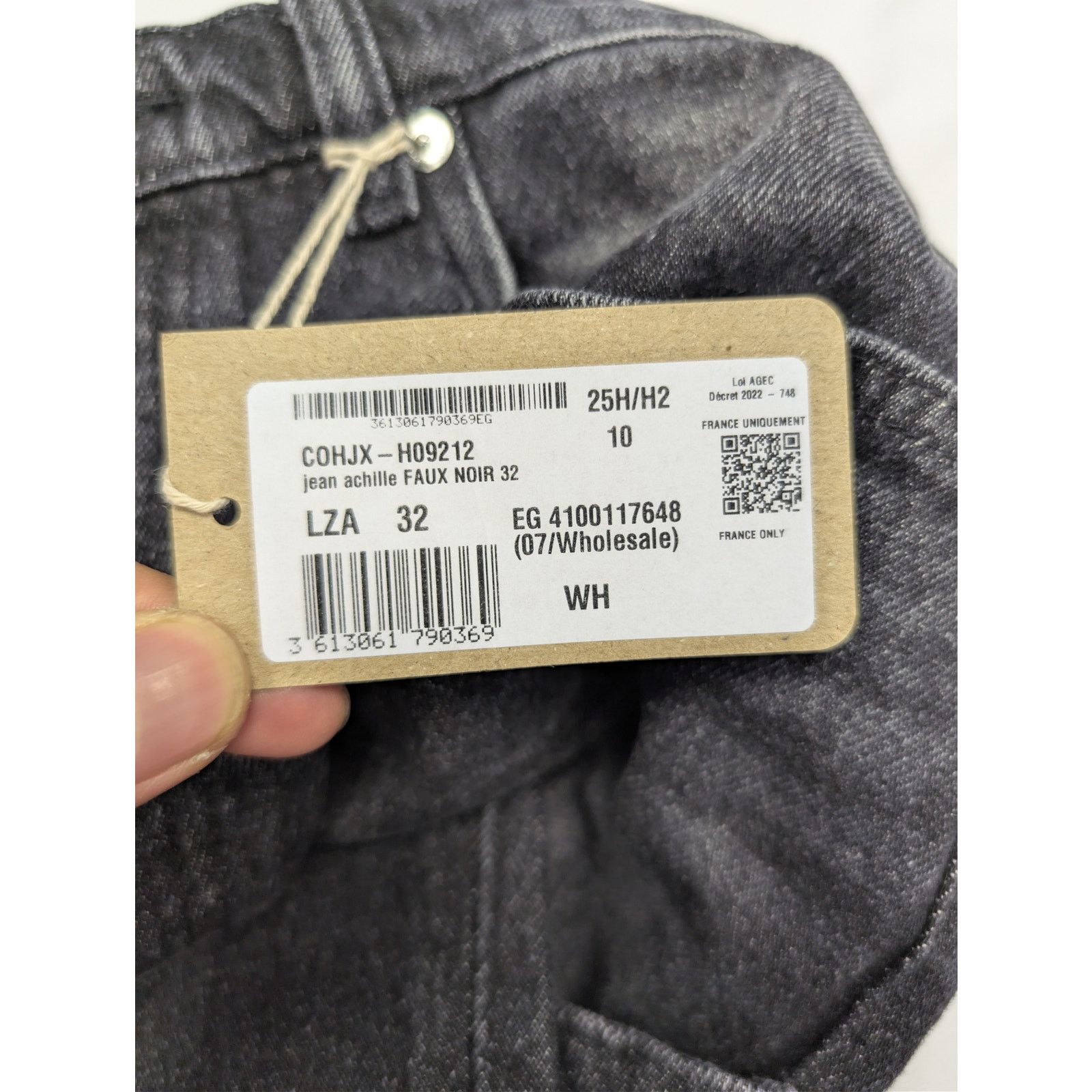 A.P.C. o1rshd1 Jean Achille Jean Faux in Noir Size US 32 / EU 48 - 19 Thumbnail