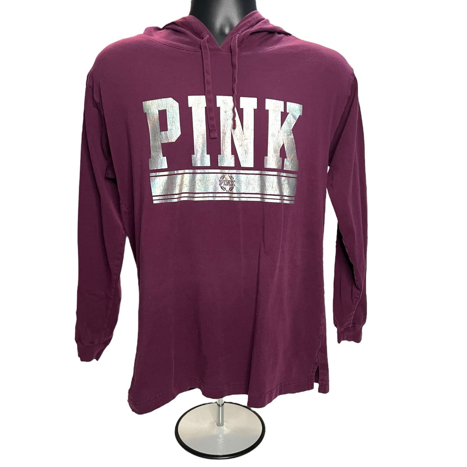 Pink Victoria’s Secret PINK Hoodie – Burgundy – Women’s Small Size S / US 4 / IT 40 - 1 Thumbnail