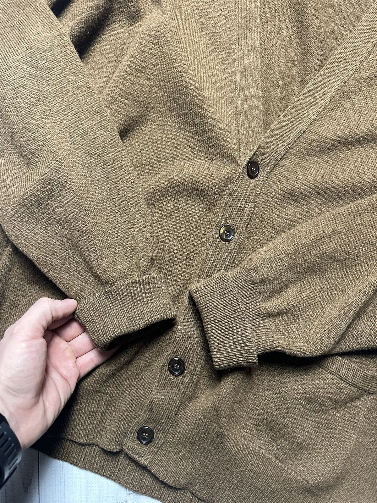 Burberry × Vintage Vintage Burberrys cardigan brown size XL logo Size US XL / EU 56 / 4 - 5 Thumbnail