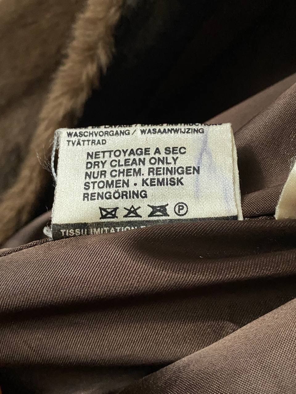 Designer × Vintage Jean Louis Paris Faux Fur Coat Vintage Brown Made In France Size L / US 10 / IT 46 - 13 Thumbnail